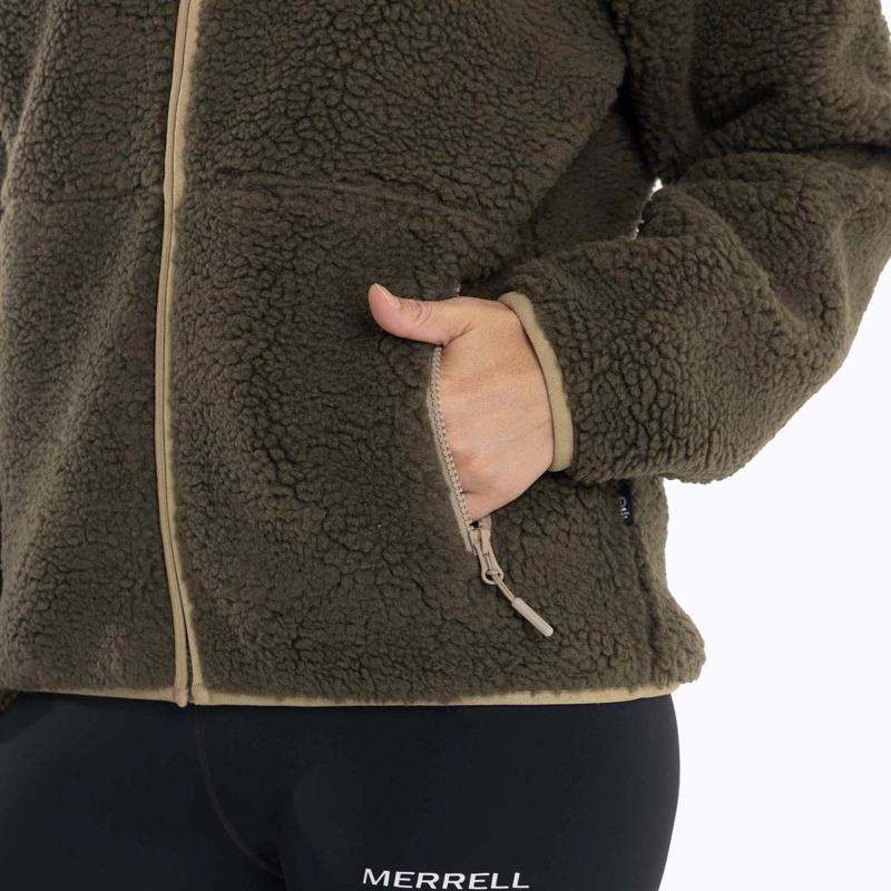 POLAR MUJER SAGAVA SHERPA CAFÉ OSCURO MERRELL - 6