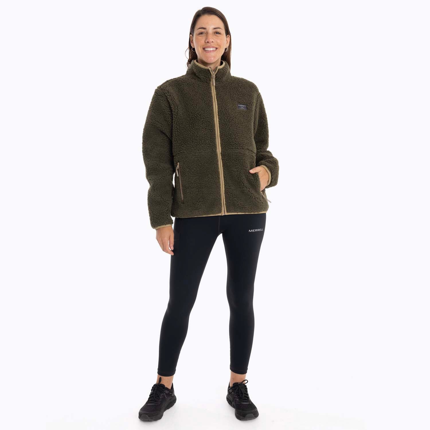 POLAR MUJER SAGAVA SHERPA CAFÉ OSCURO MERRELL - 7