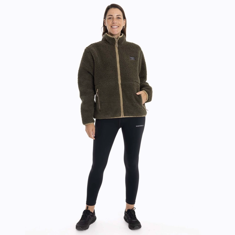 POLAR MUJER SAGAVA SHERPA CAFÉ OSCURO MERRELL - 7