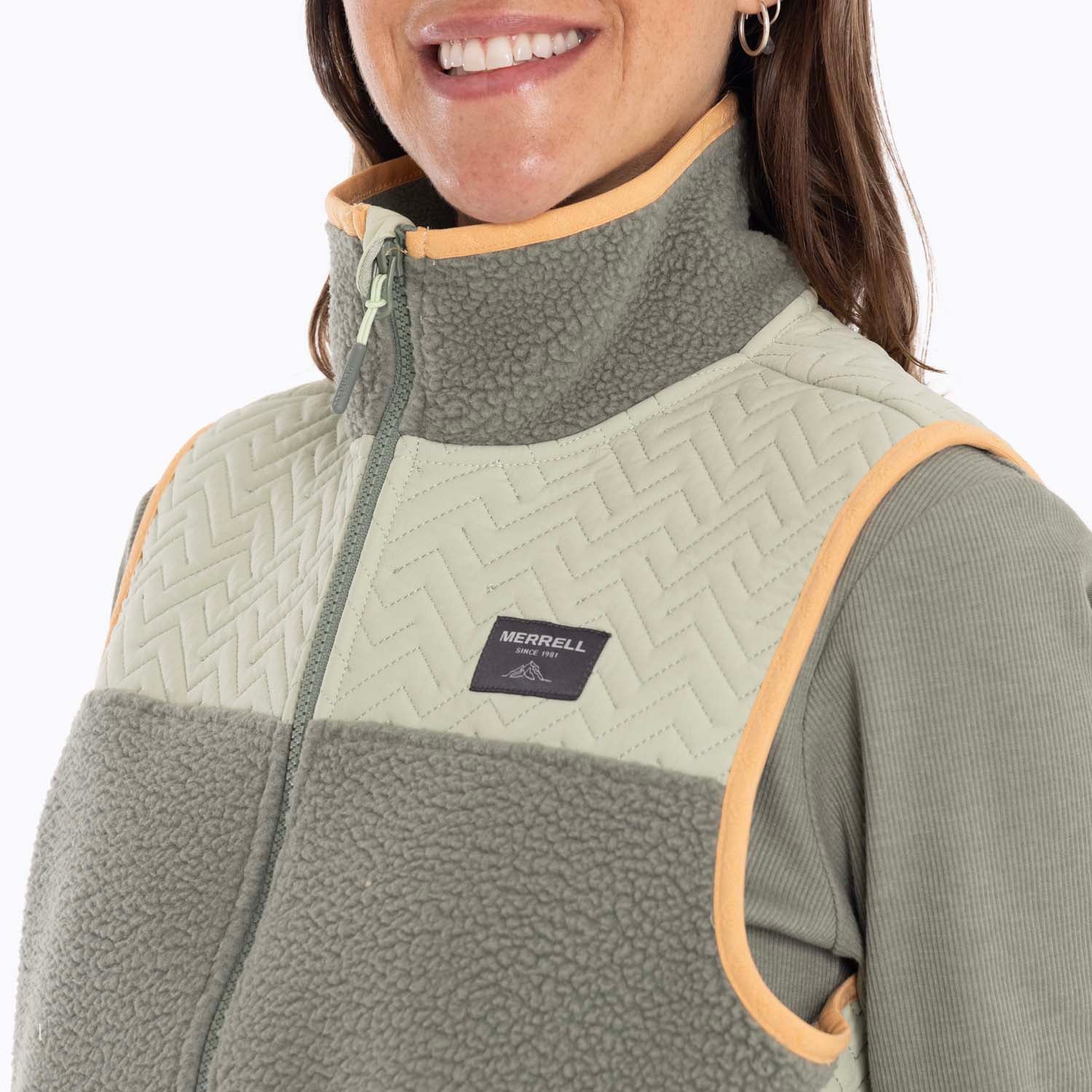 POLAR MUJER OUACHI SHERPA VERDE MERRELL - 5