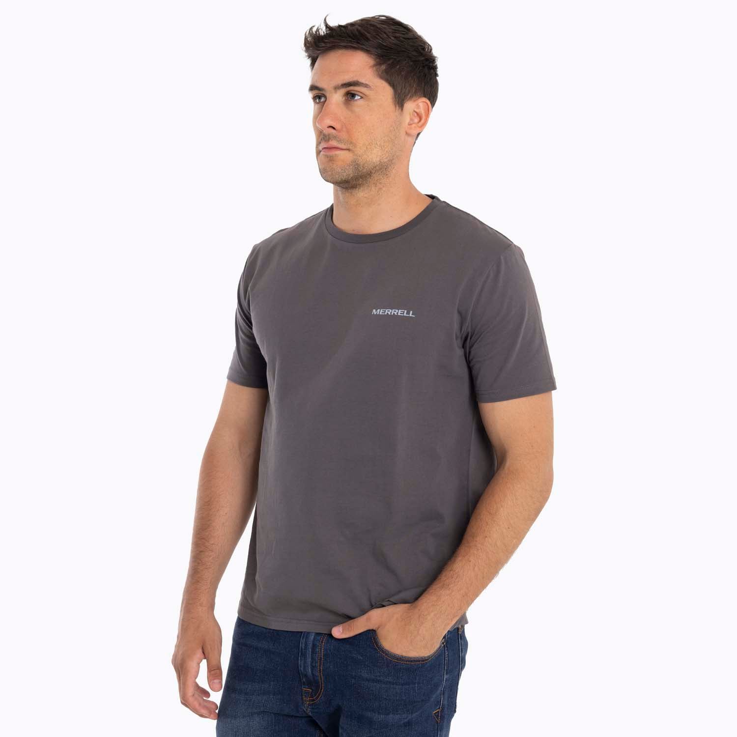 POLERA HOMBRE NUTS GRIS MERRELL - 1