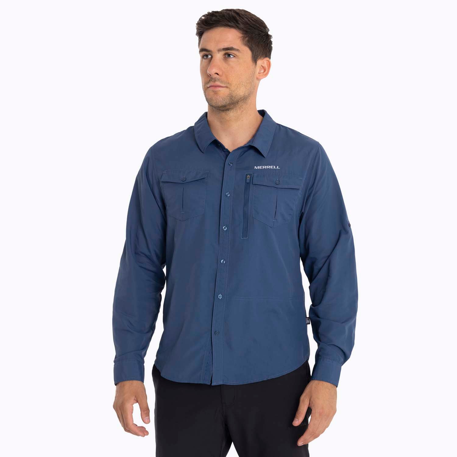 CAMISA HOMBRE KUSKOV MERRELL AZUL - 1