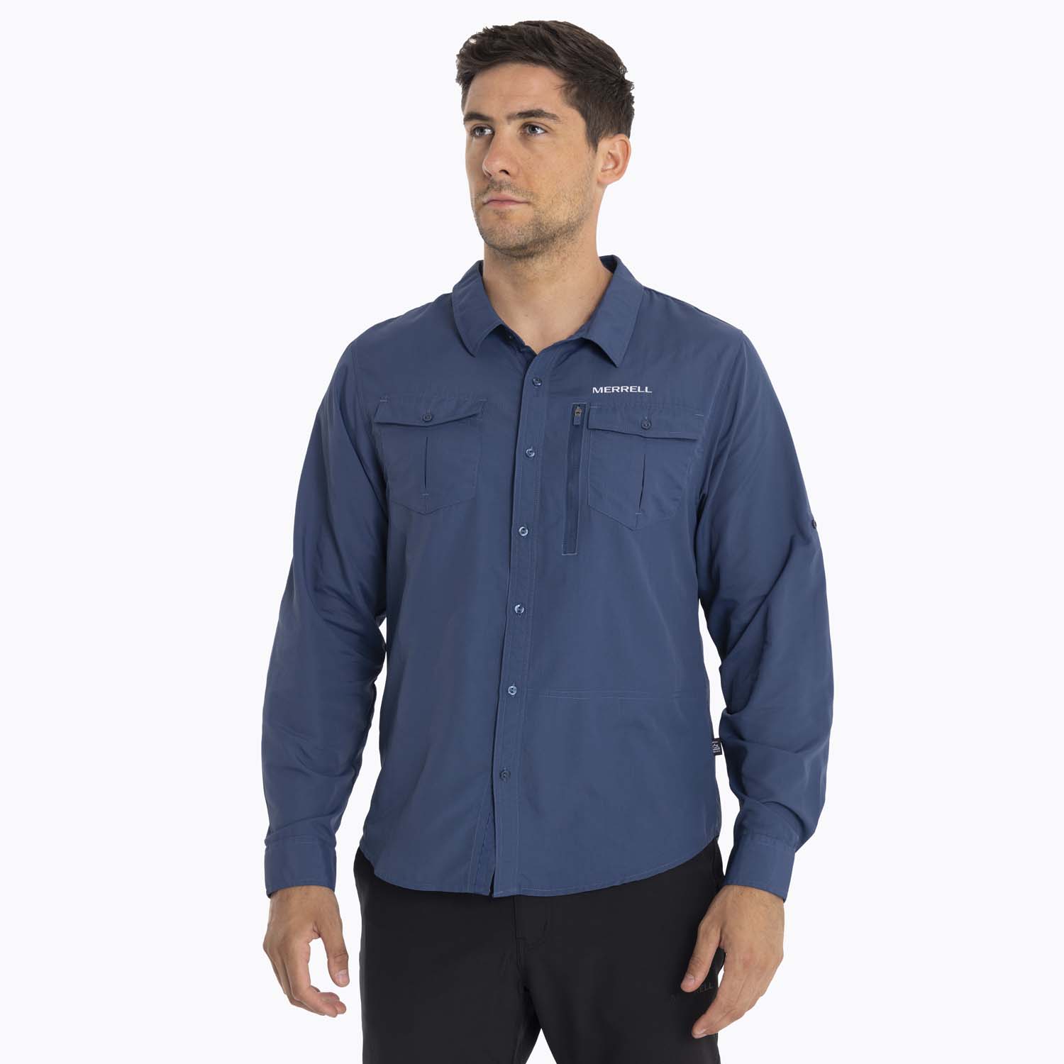 CAMISA HOMBRE KUSKOV MERRELL AZUL - 1