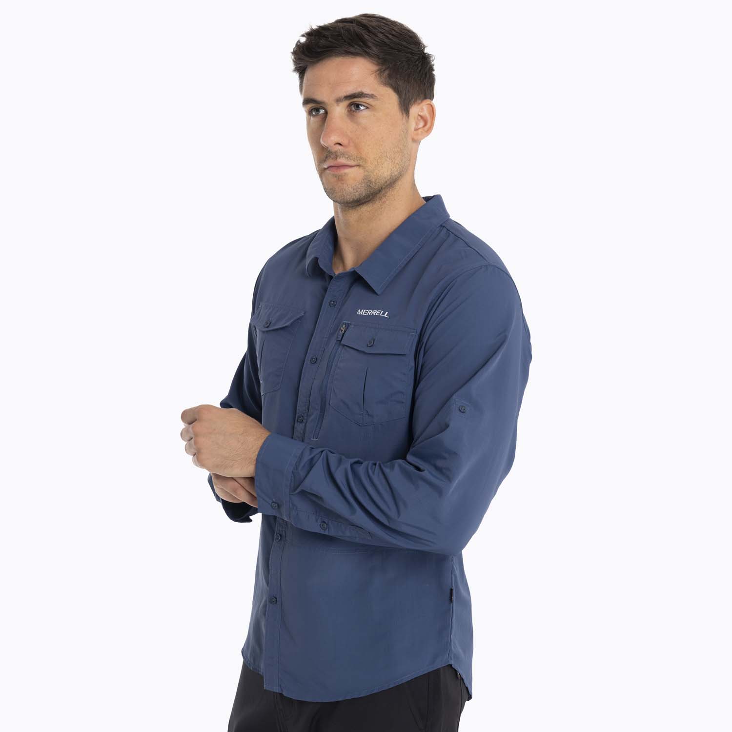CAMISA HOMBRE KUSKOV MERRELL AZUL - 2