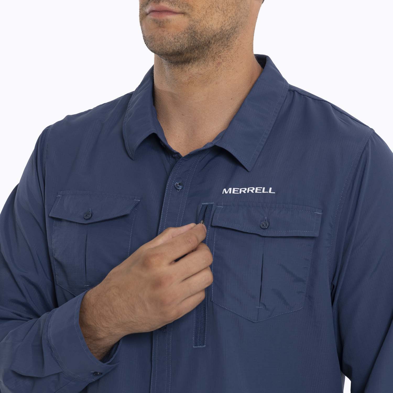 CAMISA HOMBRE KUSKOV MERRELL AZUL - 6