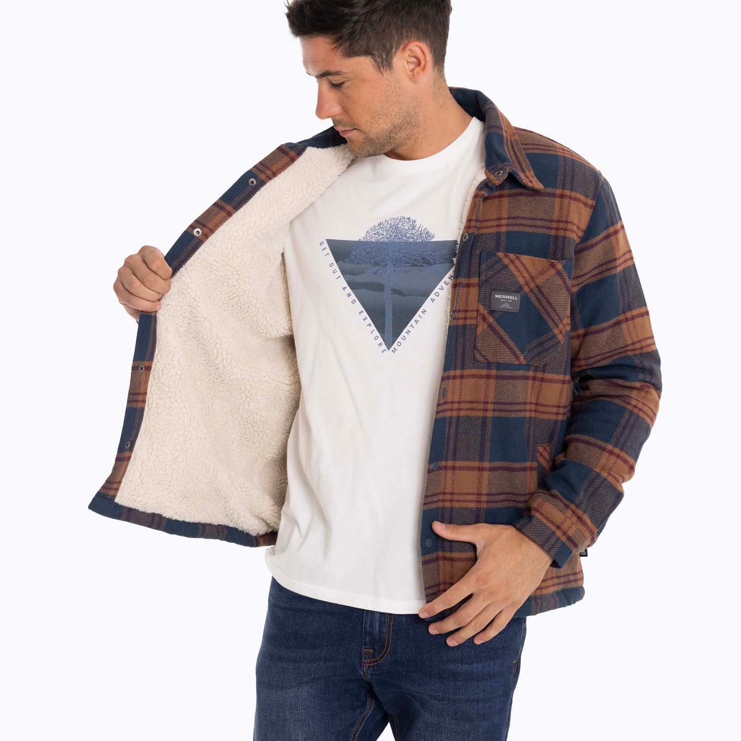 CHAQUETA SOBRECAMISA HOMBRE MOJAVE OVERSH AZUL MERRELL - 2