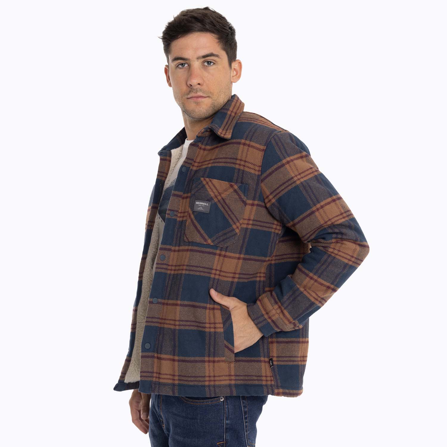 CHAQUETA SOBRECAMISA HOMBRE MOJAVE OVERSH AZUL MERRELL - 5