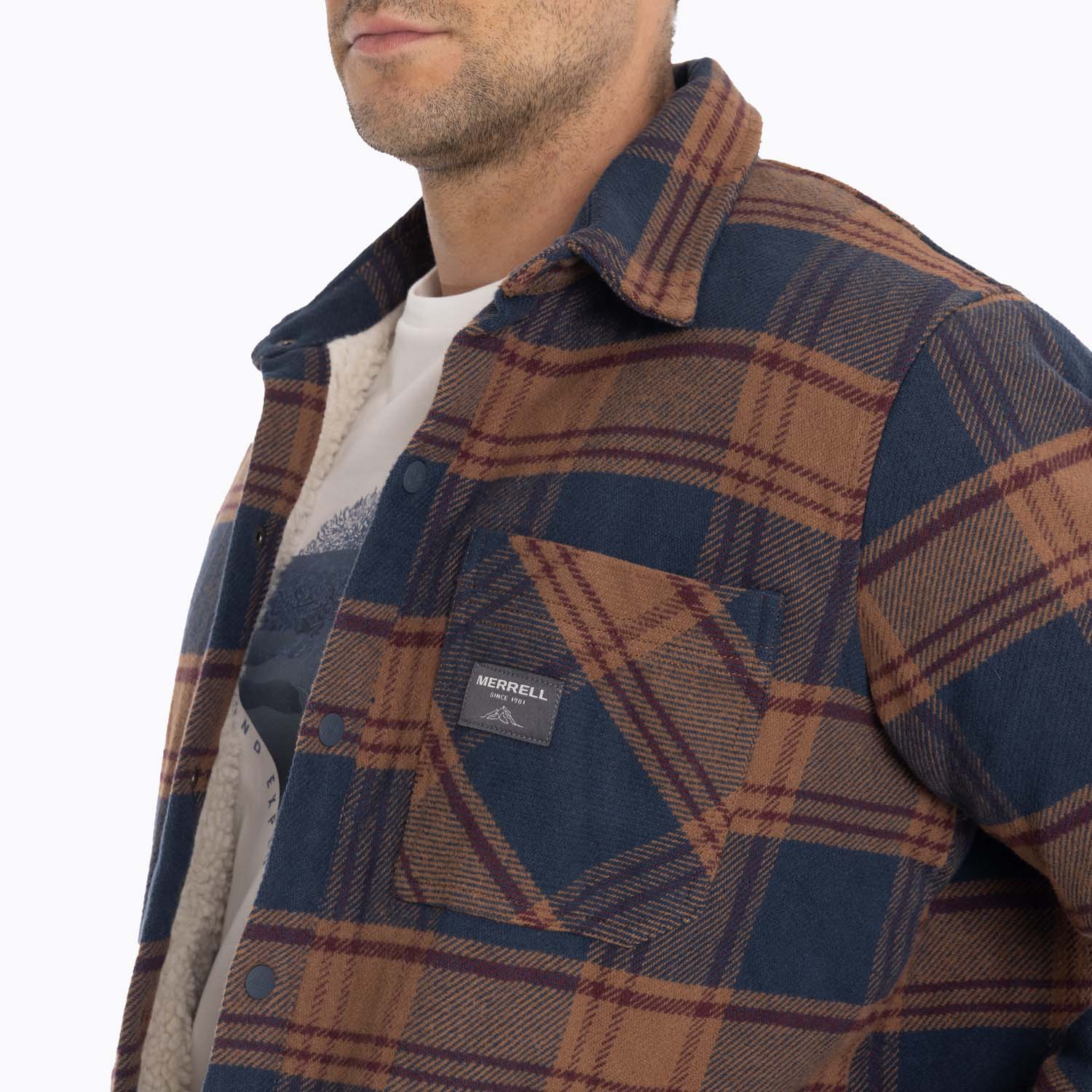 CHAQUETA SOBRECAMISA HOMBRE MOJAVE OVERSH AZUL MERRELL - 7