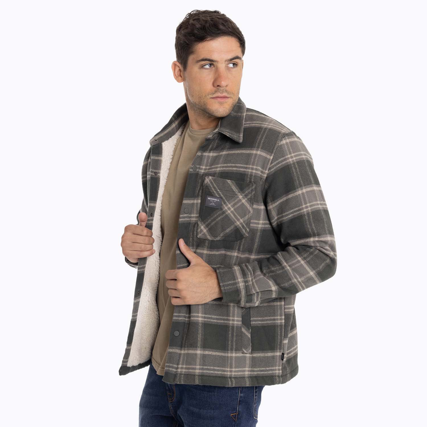 CHAQUETA SOBRECAMISA HOMBRE MOJAVE OVERSH GRIS MERRELL - 4