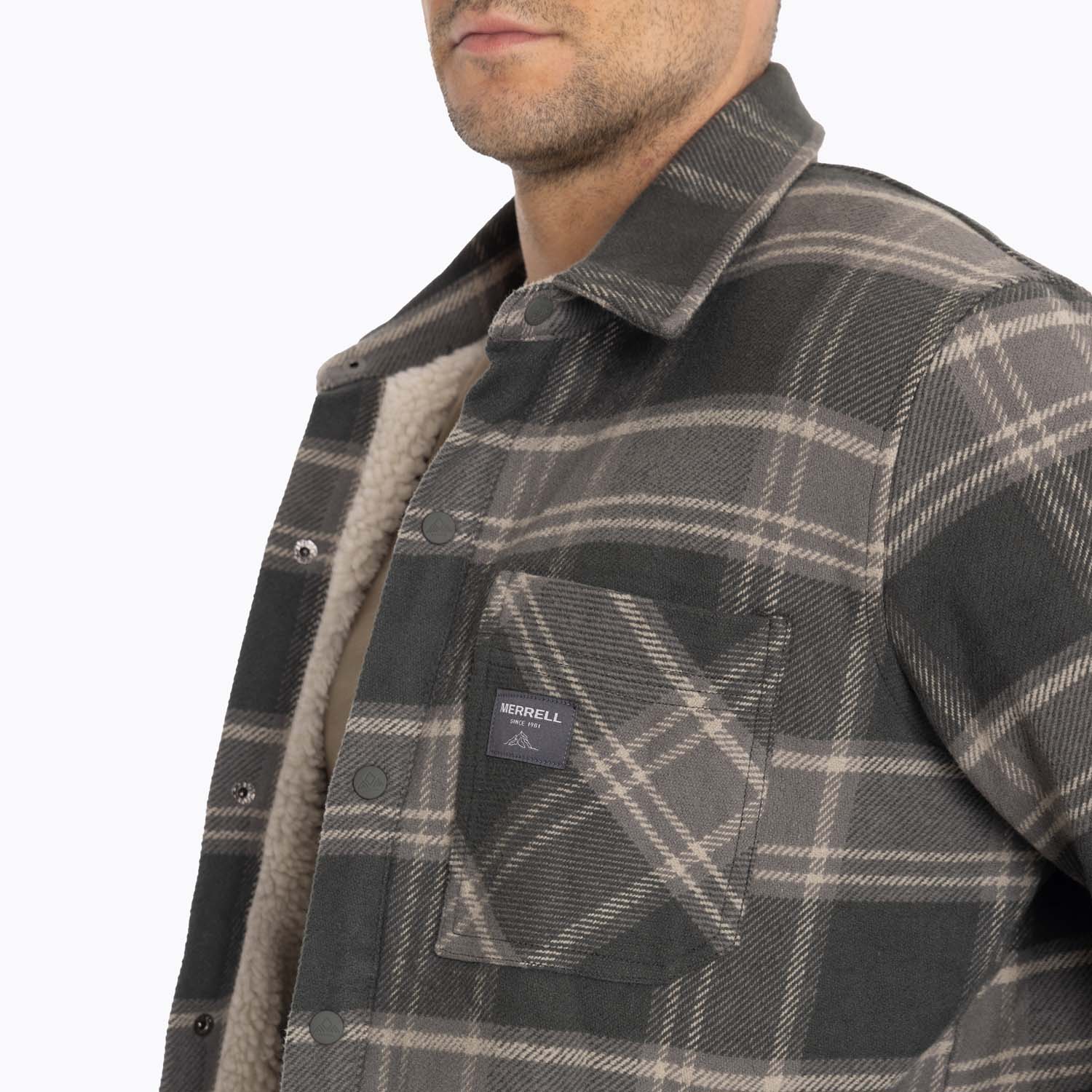 CHAQUETA SOBRECAMISA HOMBRE MOJAVE OVERSH GRIS MERRELL - 6