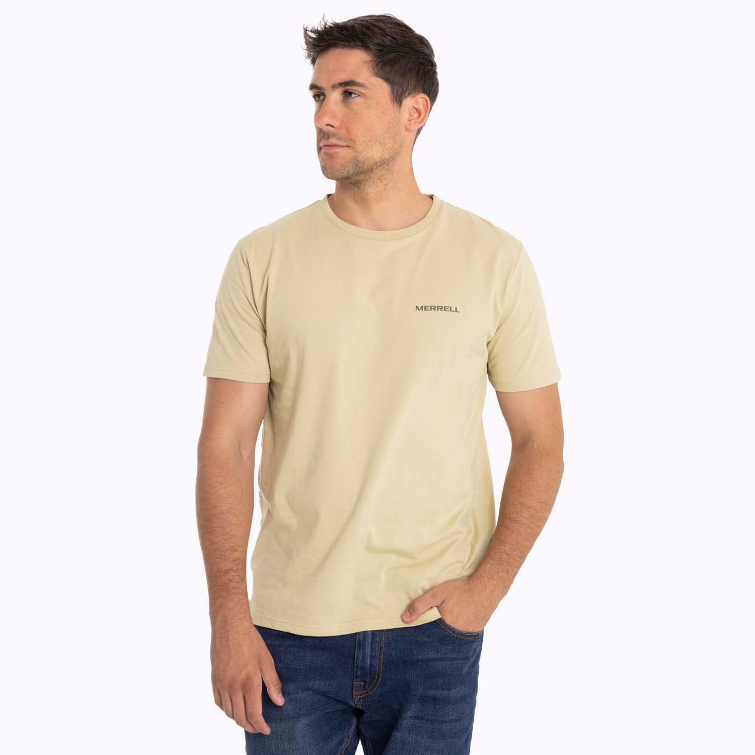 POLERA HOMBRE NUTS CAFÉ OSCURO MERRELL - 1