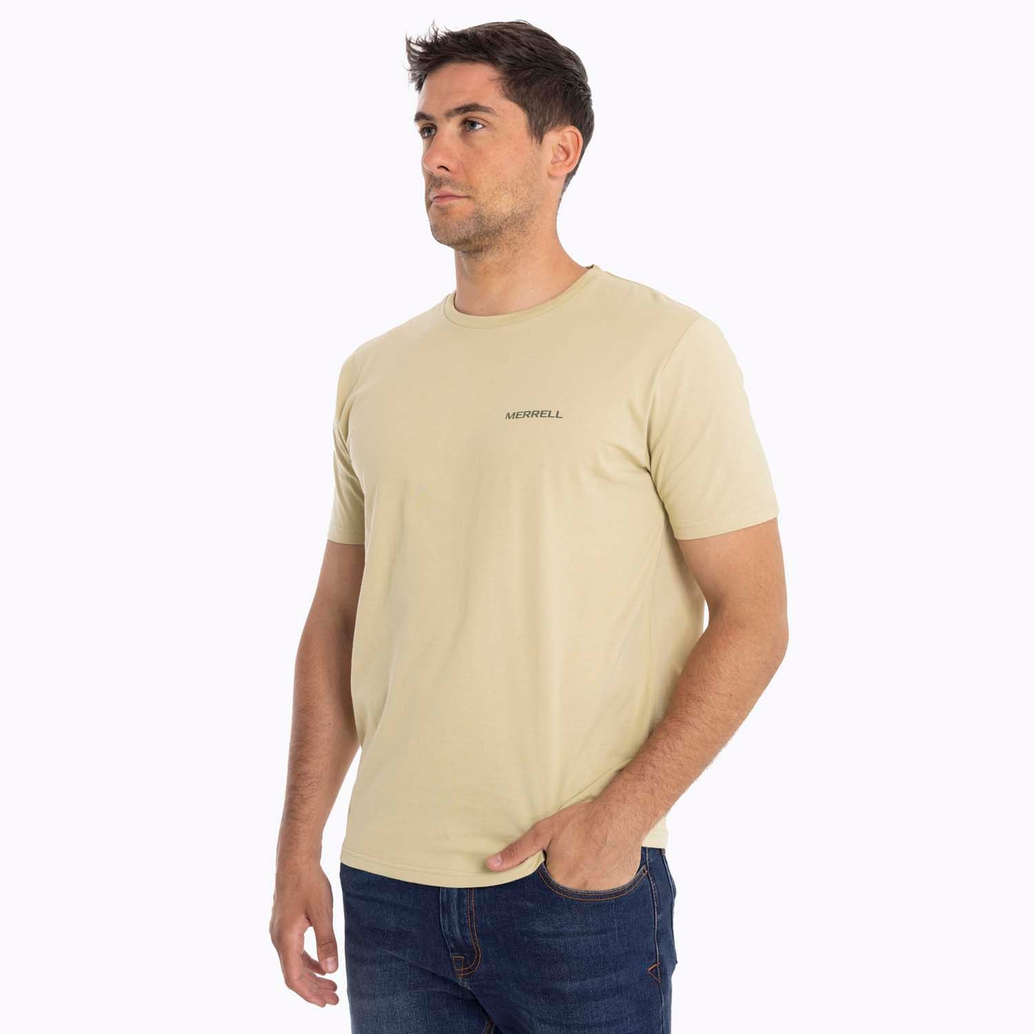 POLERA HOMBRE NUTS CAFÉ OSCURO MERRELL - 4