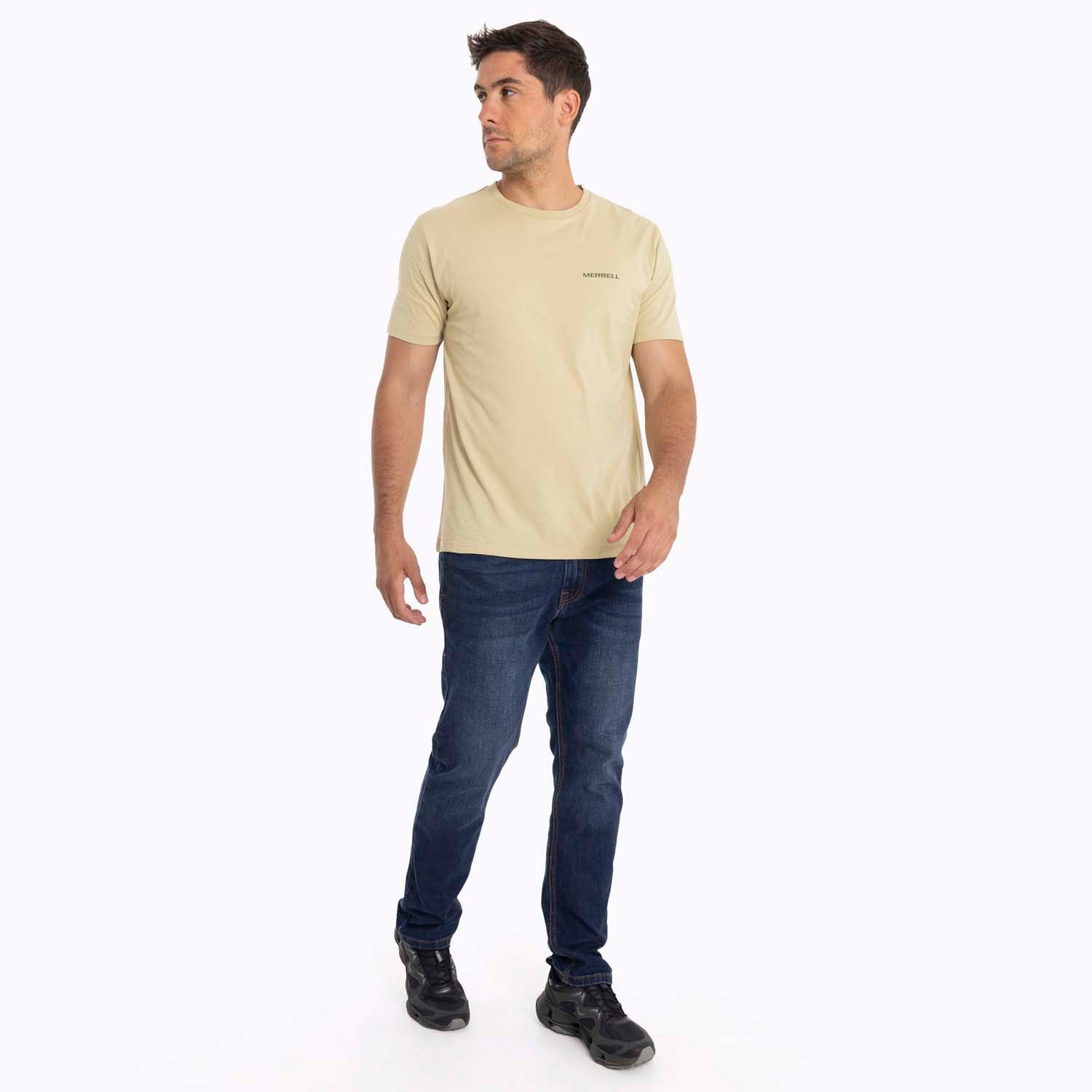 POLERA HOMBRE NUTS CAFÉ OSCURO MERRELL - 5