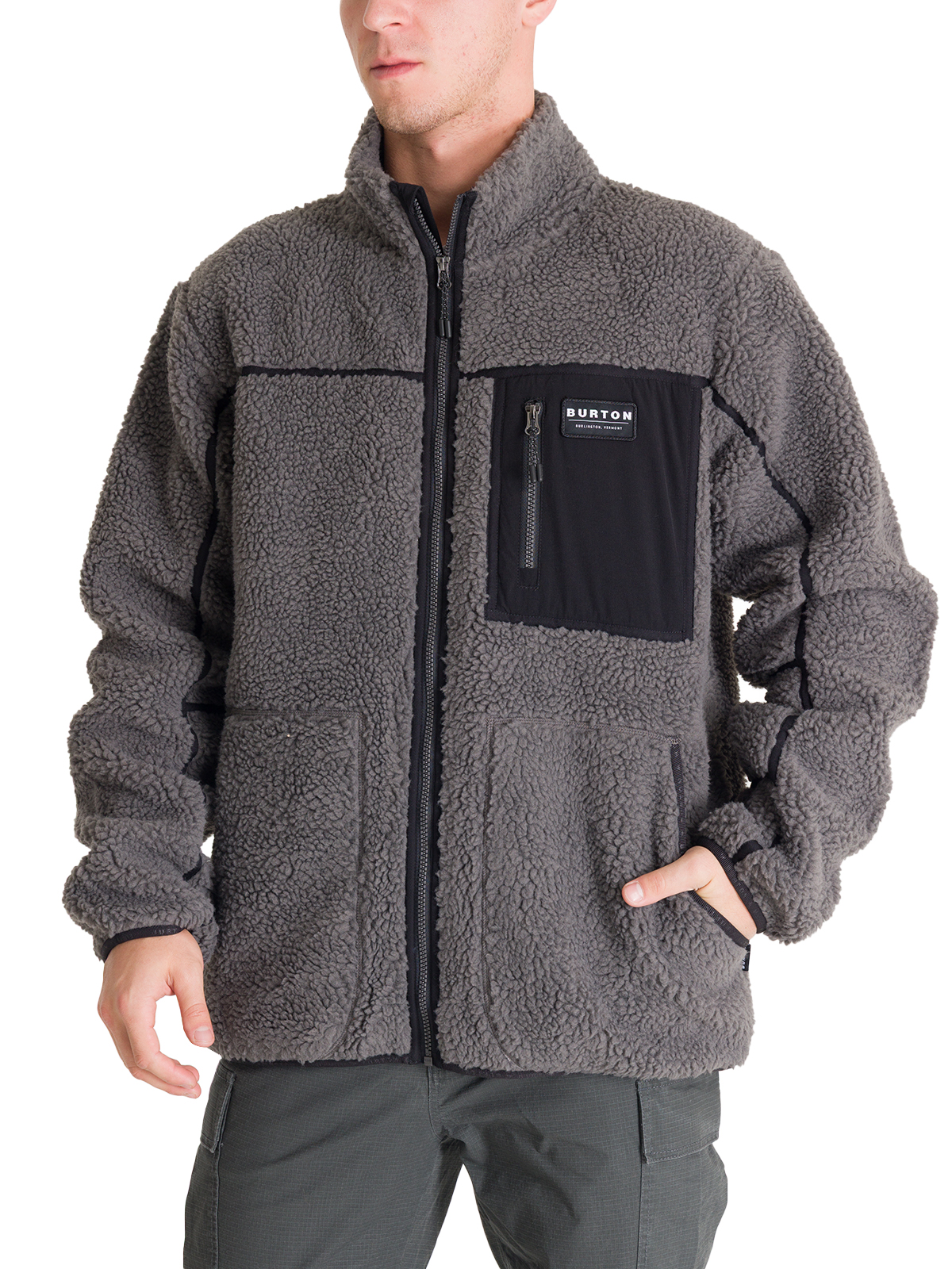 POLAR HOMBRE SHERPA BONDED GRIS BURTON - 1