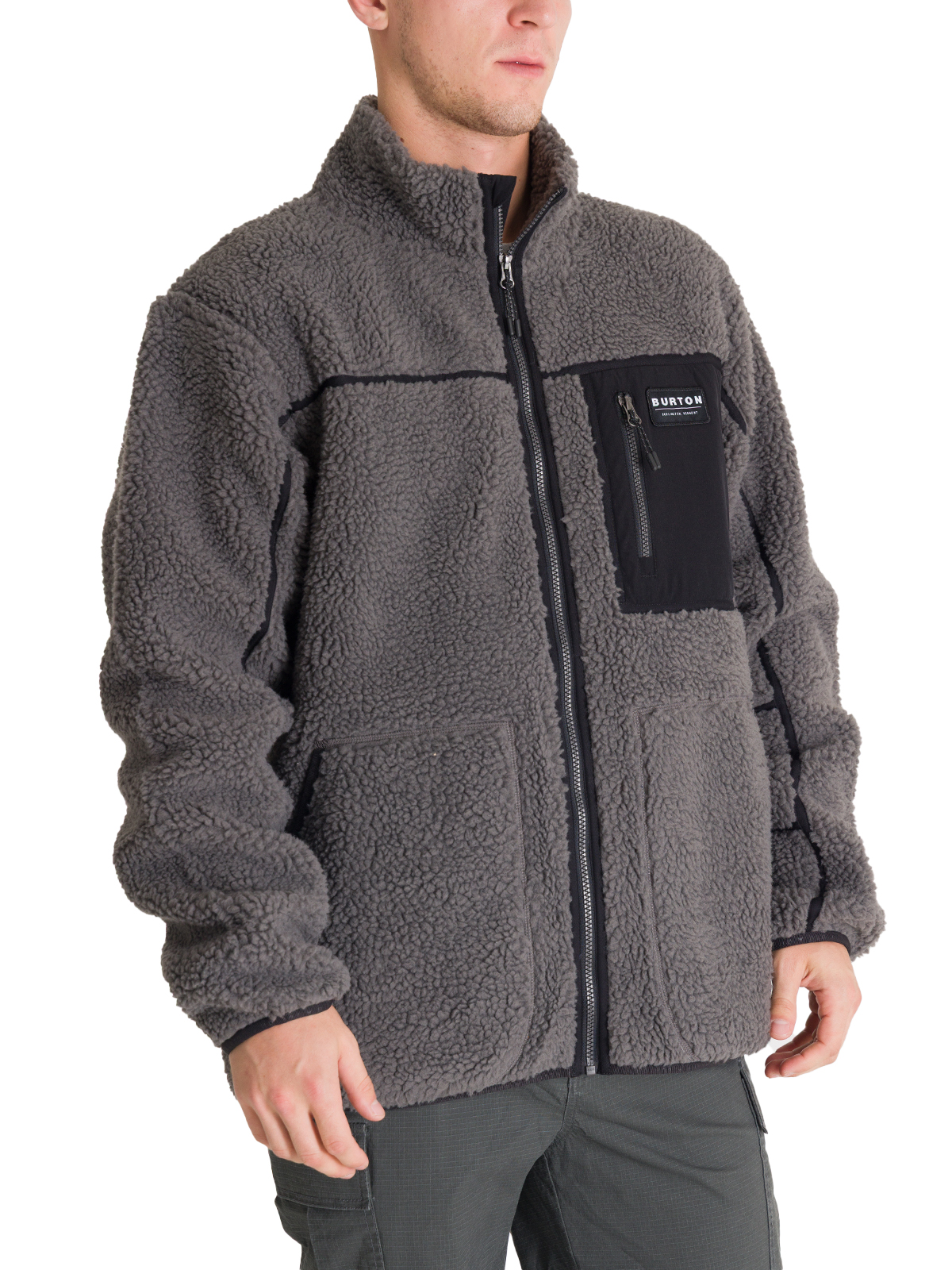 POLAR HOMBRE SHERPA BONDED GRIS BURTON - 2