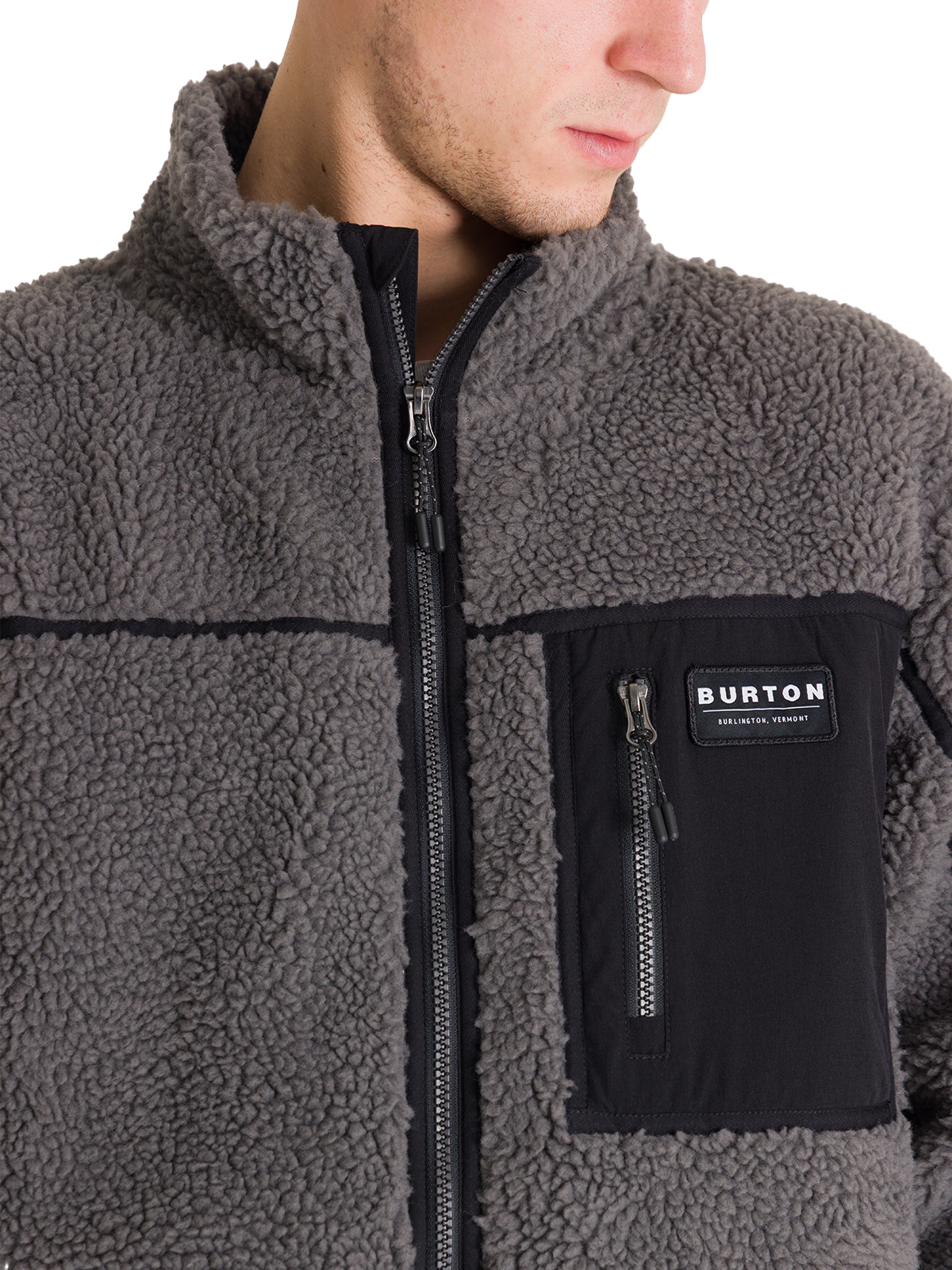 POLAR HOMBRE SHERPA BONDED GRIS BURTON - 5