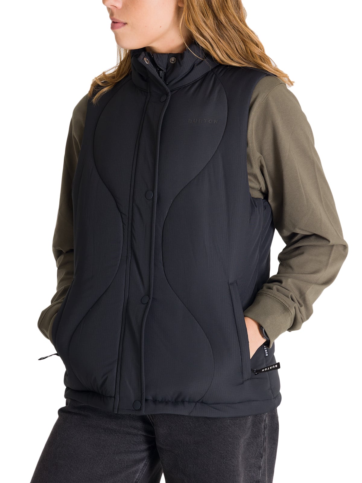 CHAQUETA MUJER RIPSTOP VEST GRIS BURTON - 2