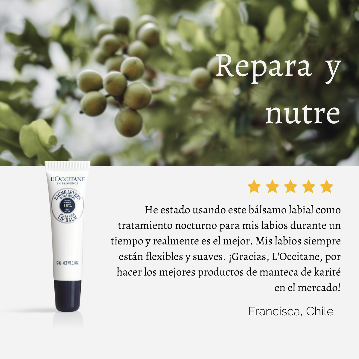 BÁLSAMO LABIAL ULTRA RICH KARITÉ 12 ML L'OCCITANE - 4