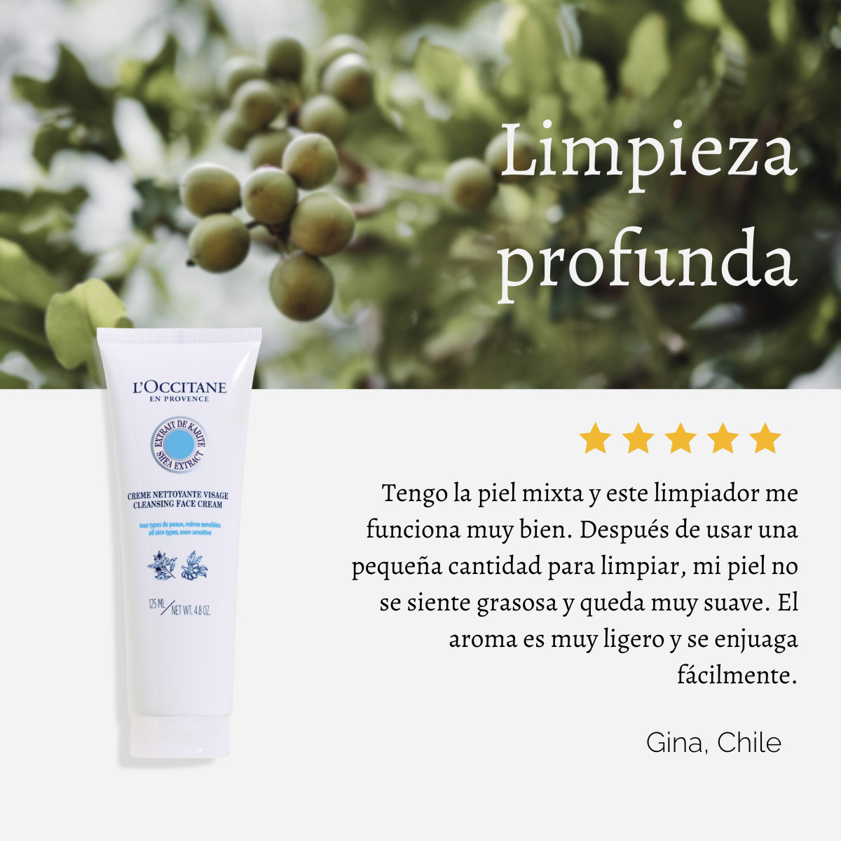 CREMA LIMPIADORA KARITE 125 ML L'OCCITANE - 4