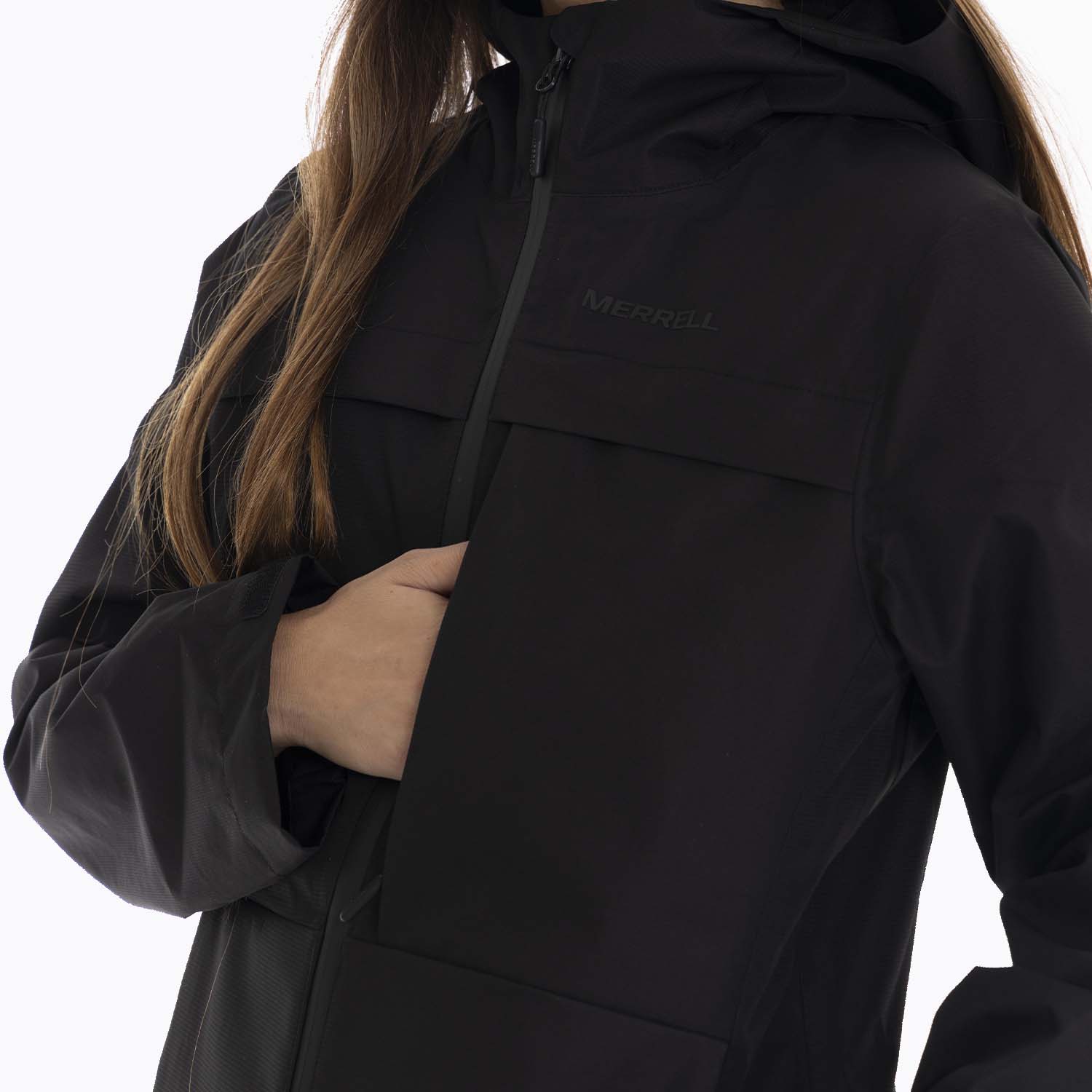 IMPERMEABLE MUJER MINNESOTA EN COLOR NEGRO MERRELL - 5