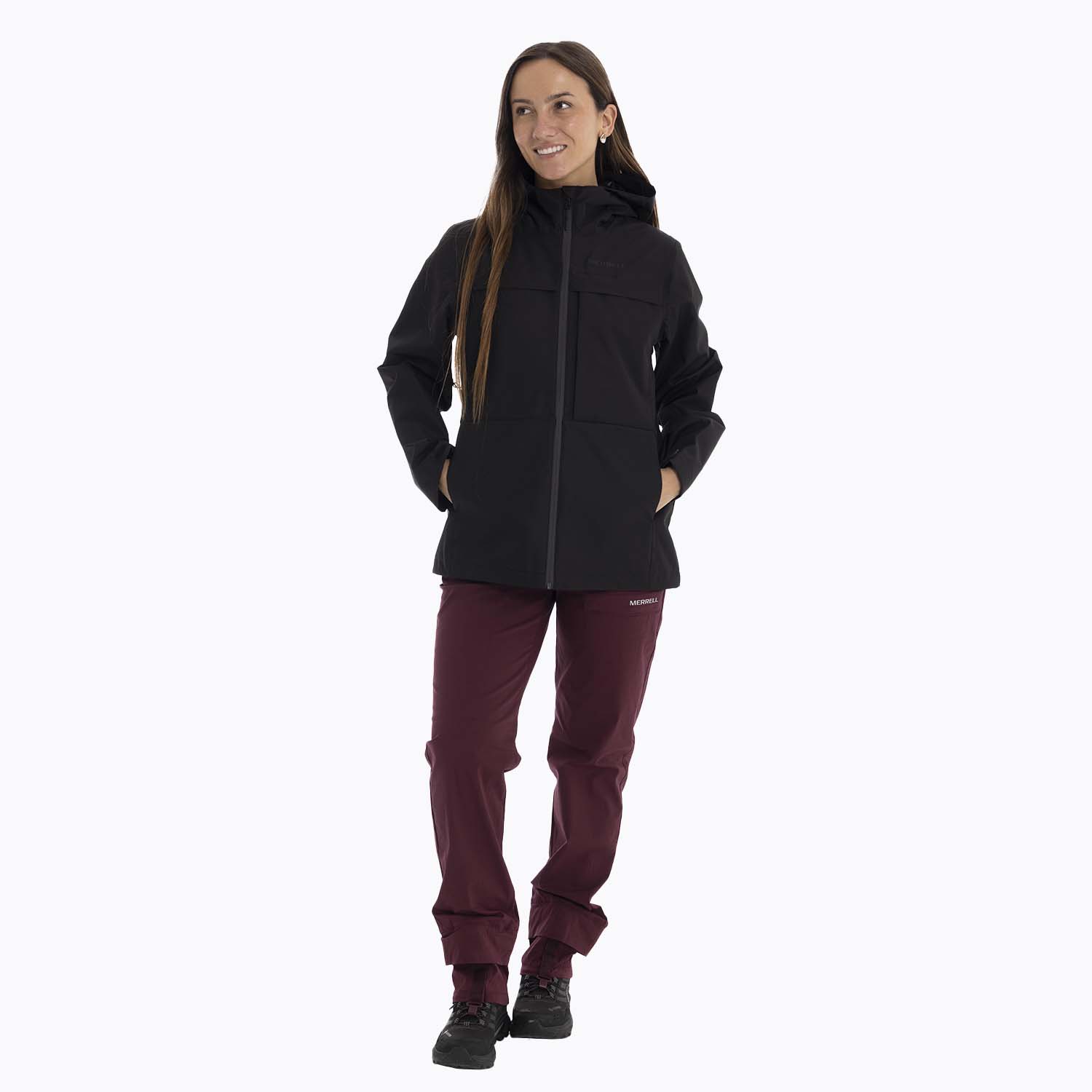 IMPERMEABLE MUJER MINNESOTA EN COLOR NEGRO MERRELL - 9