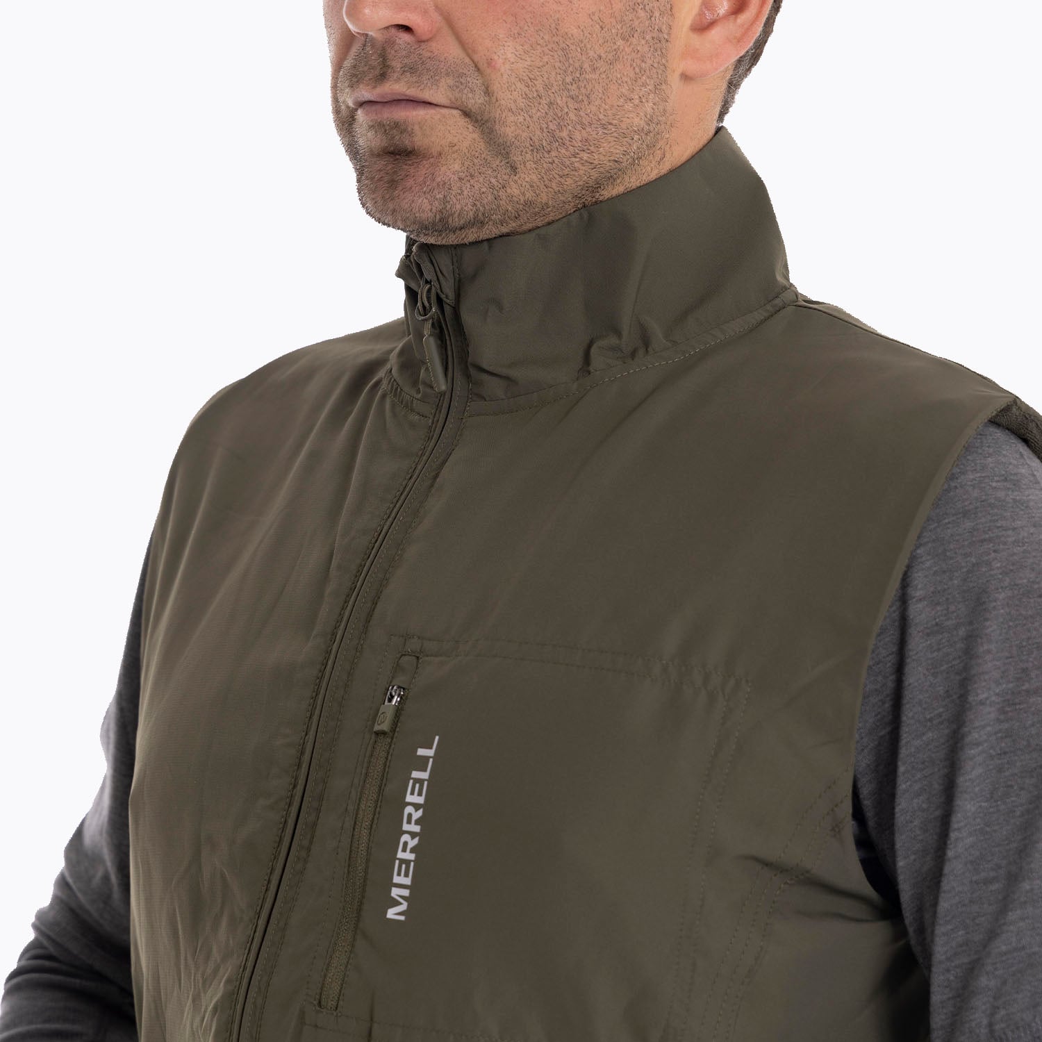 POLAR HOMBRE OCHLOCK VEST EN COLOR CAFE OSCURO MERRELL - 5