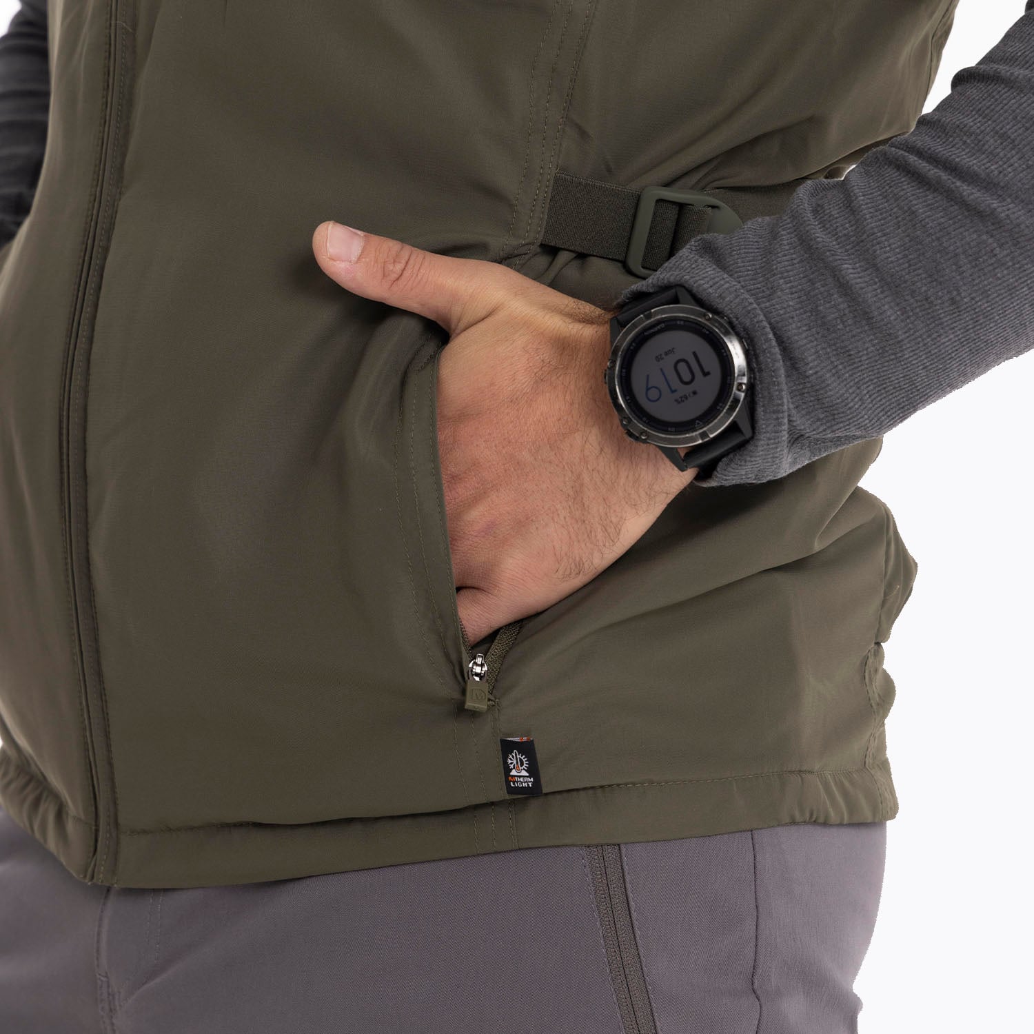 POLAR HOMBRE OCHLOCK VEST EN COLOR CAFE OSCURO MERRELL - 9