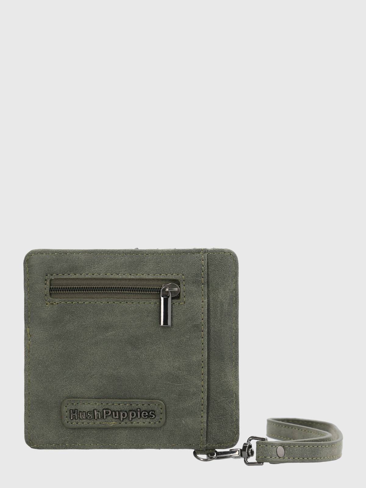 TARJETERO ECOCUERO MUJER DORIS CARD VERDE HUSH PUPPIES - 1
