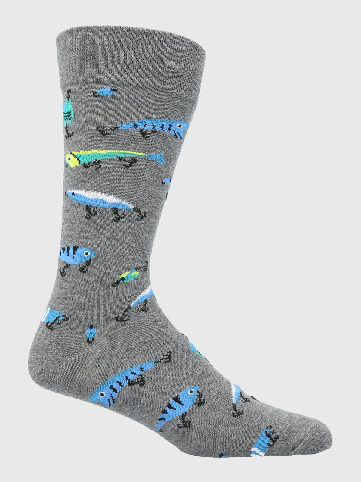 CALCETIN ALGODON HOMBRE C CUFF FISHING GRIS HUSH PUPPIES - 1