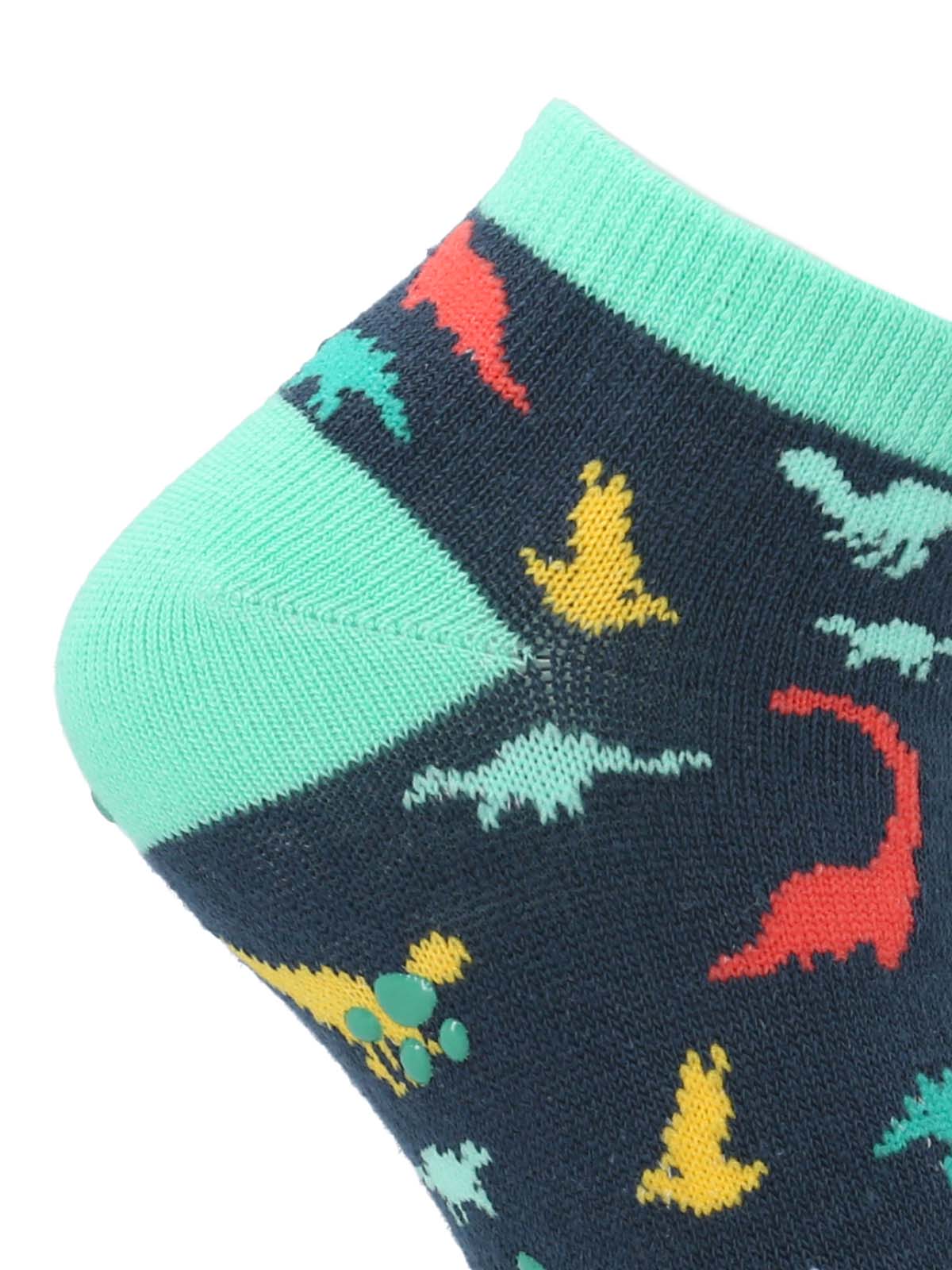 CALCETIN ALGODON NIÑO PED DINOS AZUL HUSH PUPPIES - 2