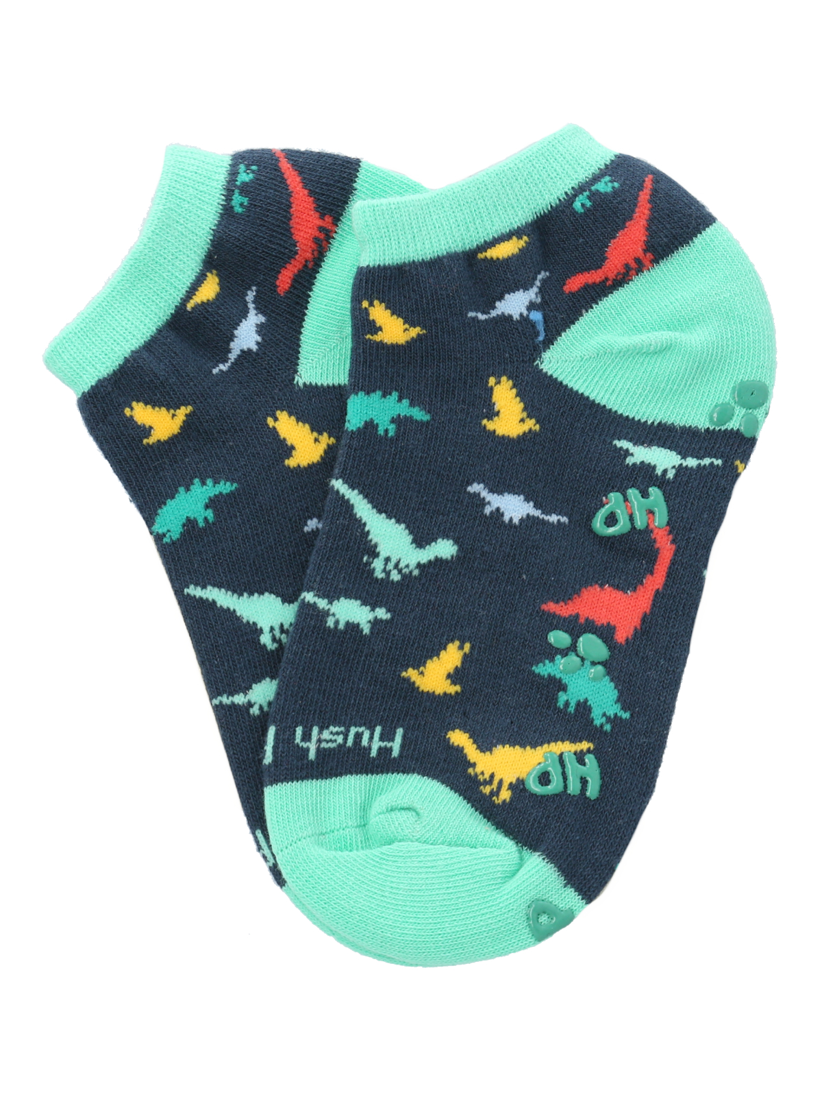 CALCETIN ALGODON NIÑO PED DINOS AZUL HUSH PUPPIES - 3