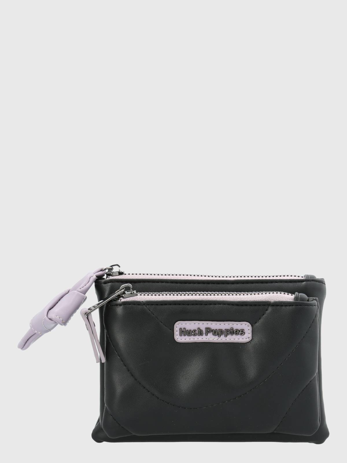 BILLETERA MUJER QUILT ZIP WALLET NEGRO HUSH PUPPIES - 1
