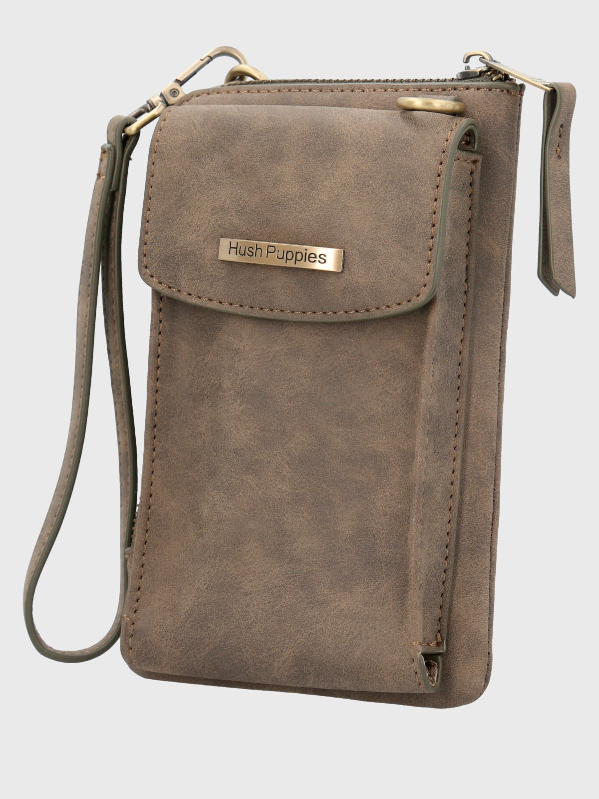 CARTERA ECOCUERO MUJER DORIS CROSS EN COLOR CAFE HUSH PUPPIES - 2