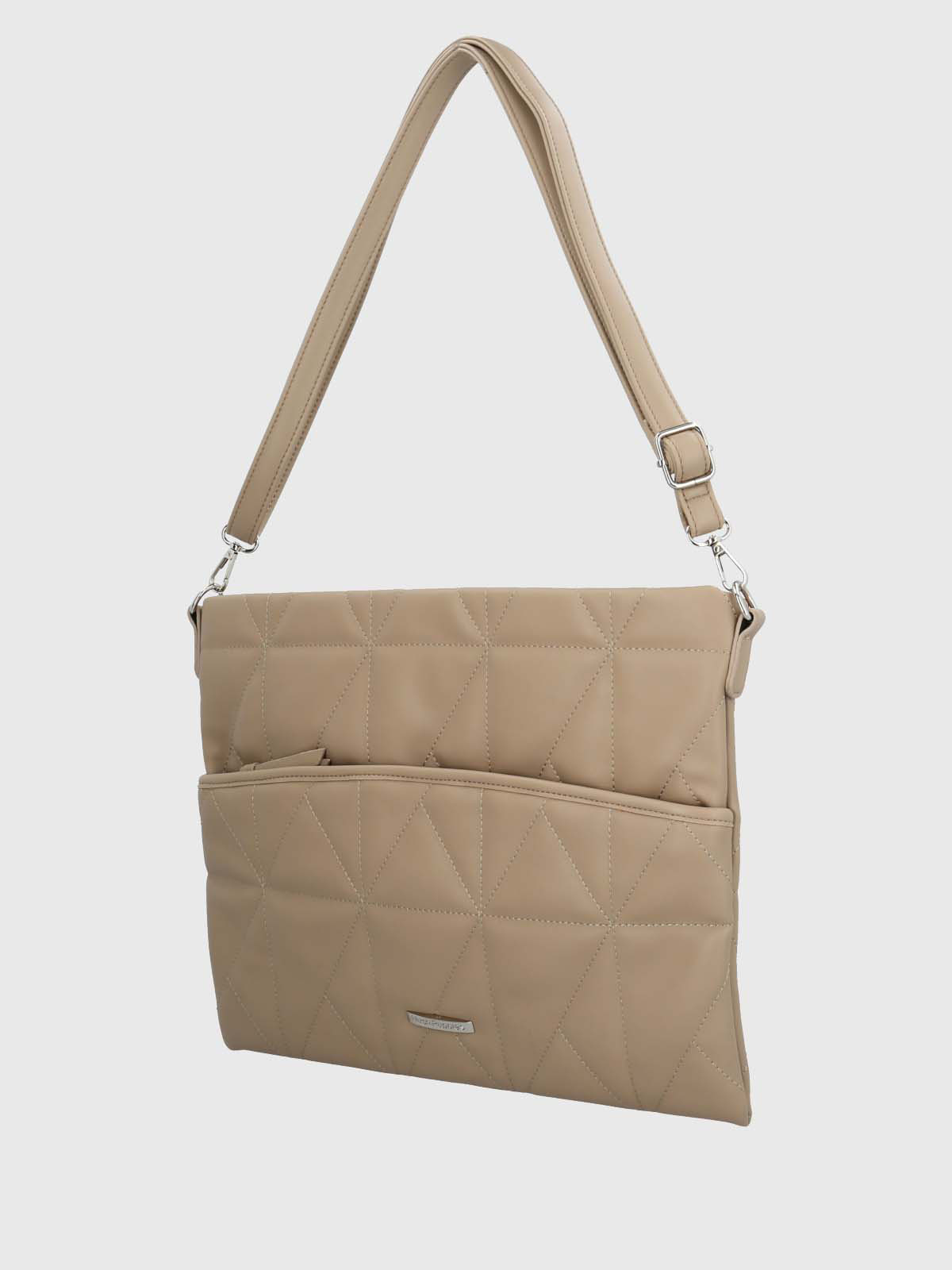 BOLSO NOTEBOOK ECOCUERO MUJER QUILT BEIGE HUSH PUPPIES - 2