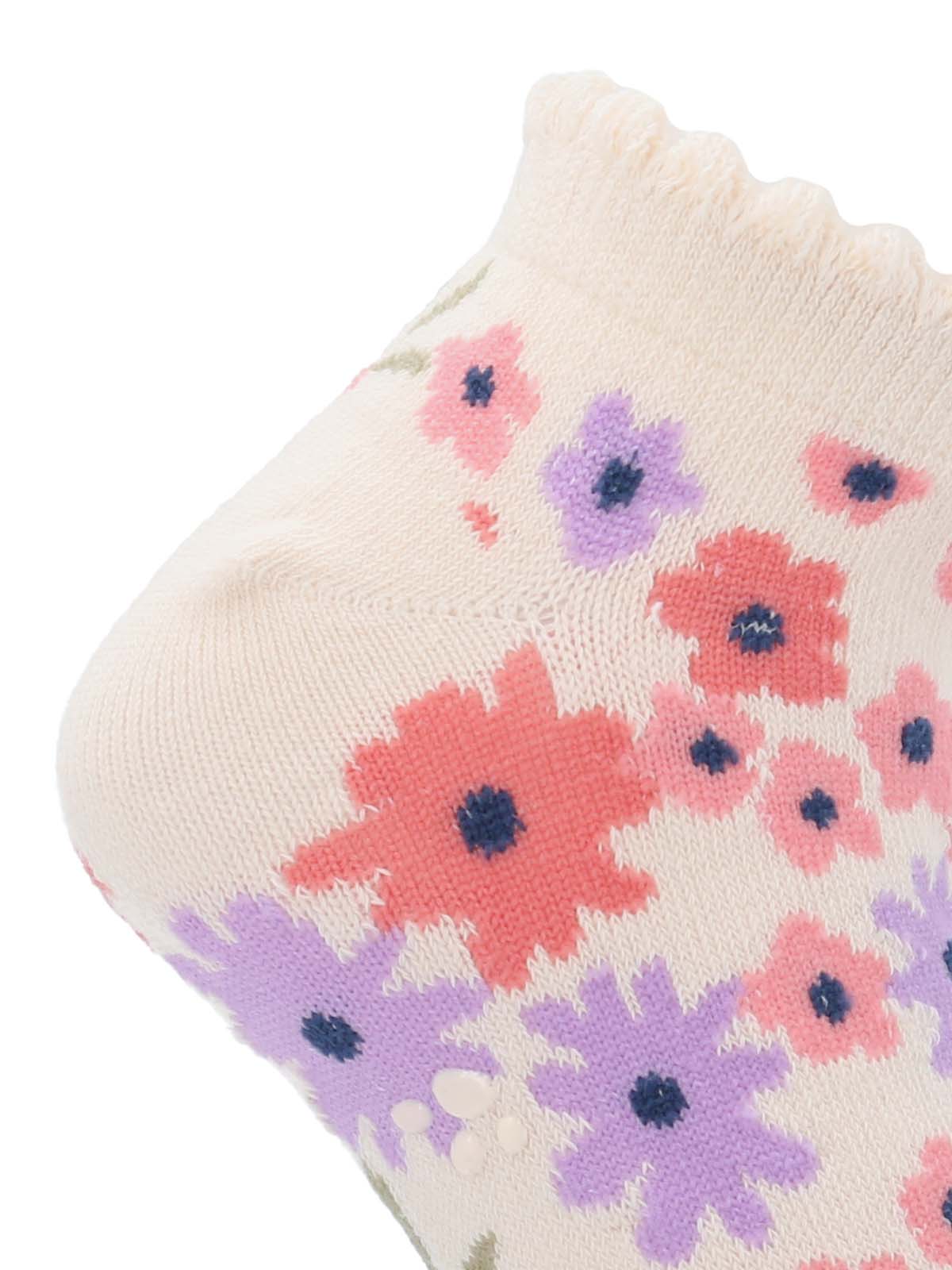 CALCETIN ALGODÓN NIÑA FLOWERS ROSADO HUSH PUPPIES - 2