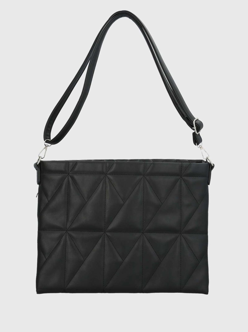 BOLSO NOTEBOOK ECOCUERO MUJER QUILT NEGRO HUSH PUPPIES - 3