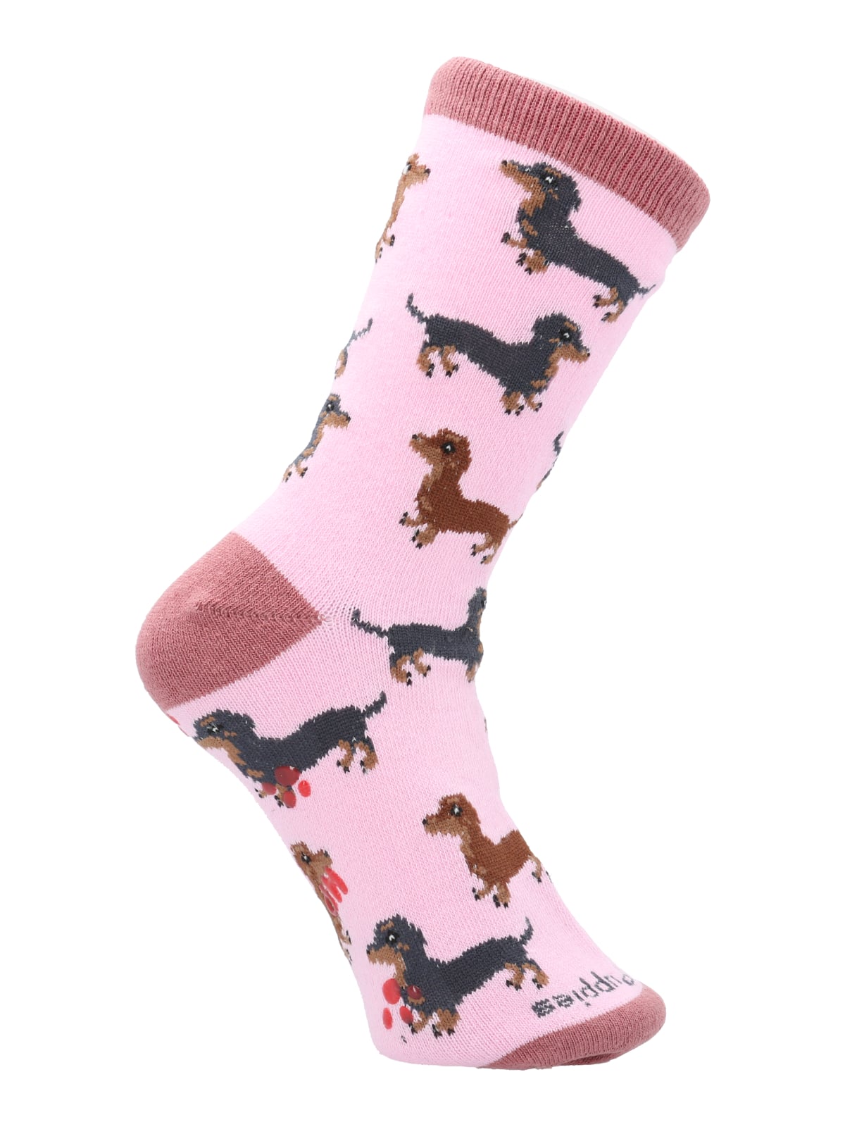 CALCETIN ALGODÓN NIÑA C DACHSHUND ROSADO HUSH PUPPIES - 1