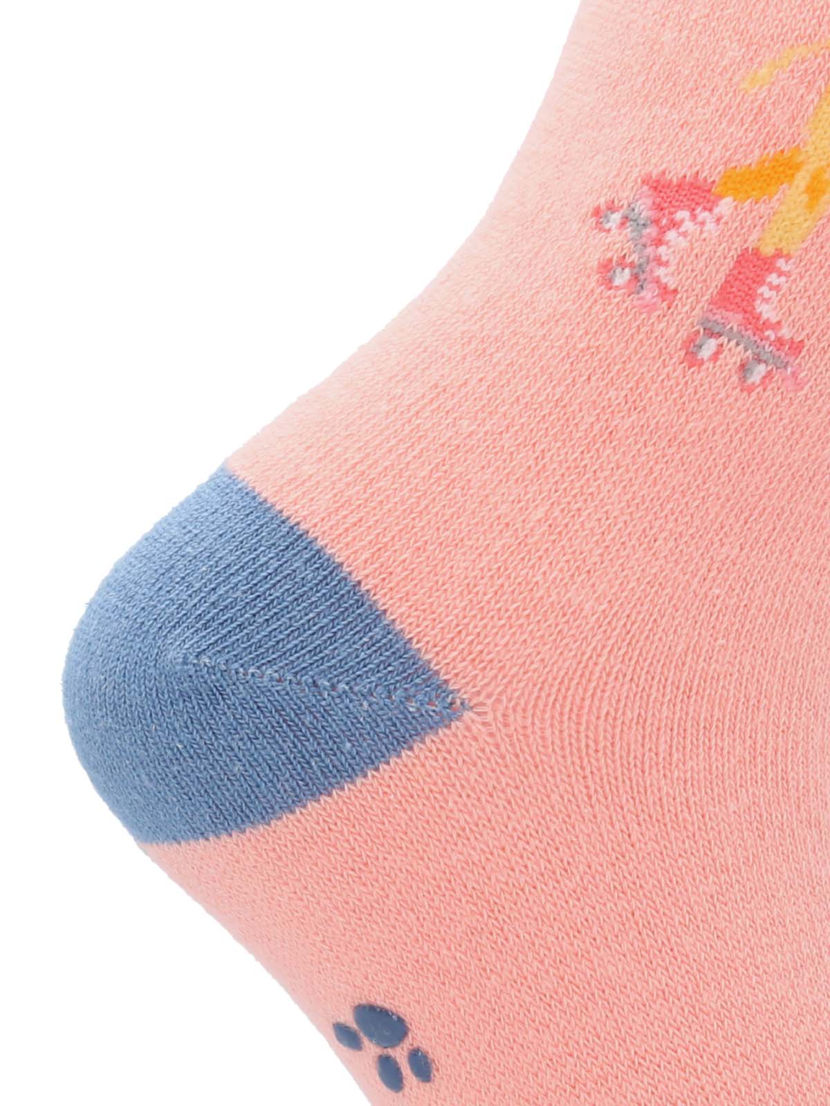 CALCETIN ALGODÓN NIÑA FUN GIRAFFE ROSADO HUSH PUPPIES - 2