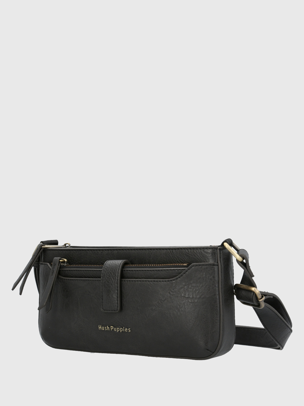 CARTERA ECOCUERO MUJER DRINA CROSS EN COLOR NEGRO HUSH PUPPIES - 2