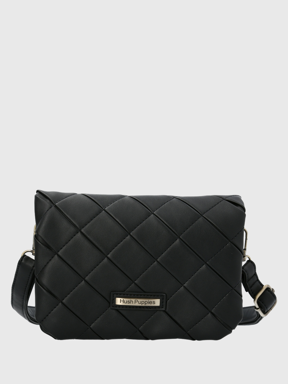 CARTERA ECOCUERO MUJER TRINI CROSS EN COLOR NEGRO HUSH PUPPIES - 1