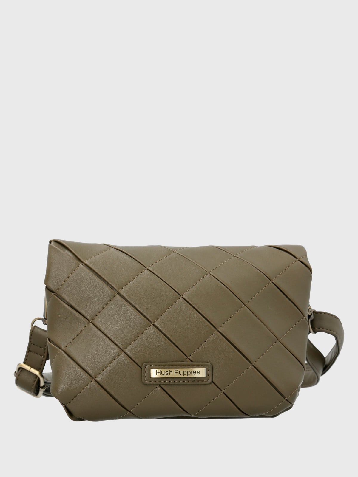 CARTERA ECOCUERO MUJER TRINI CROSS VERDE HUSH PUPPIES - 1