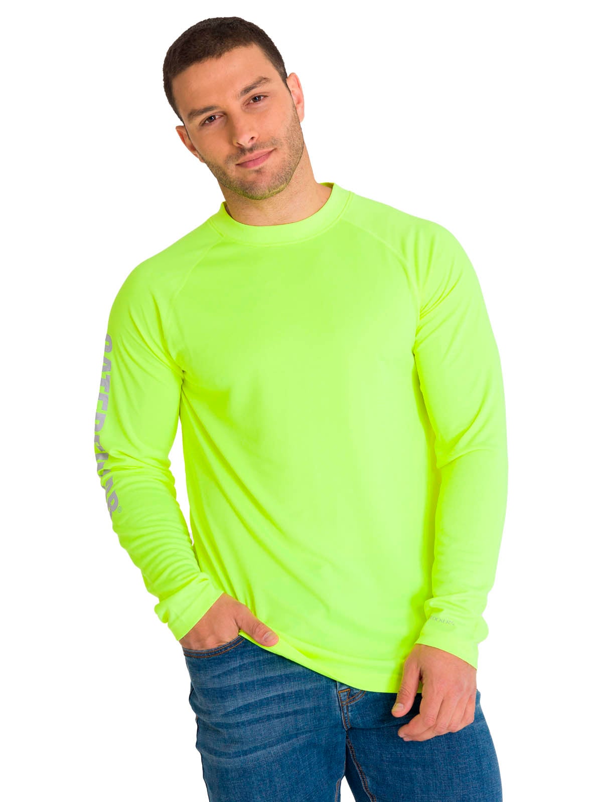 POLERA LIGHTWEIGHT COOLING CREW HOMBRE LIMA CAT - 1