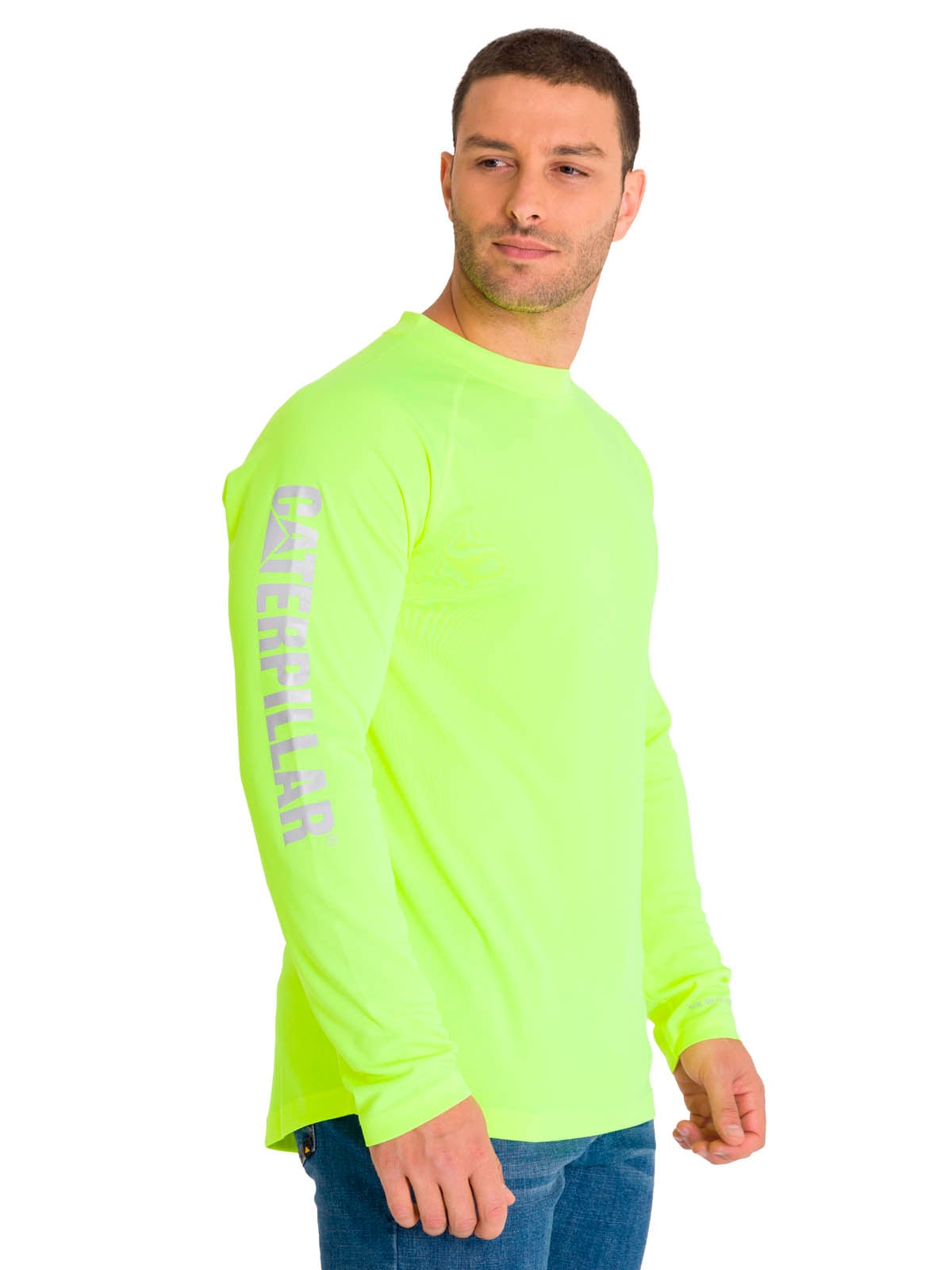 POLERA LIGHTWEIGHT COOLING CREW HOMBRE LIMA CAT - 2