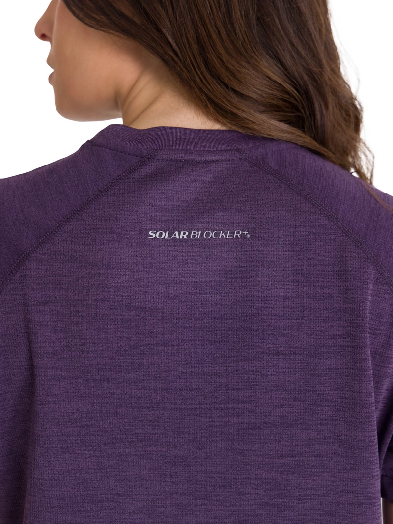 POLERA MCORTA LIGHTWEIGHT COOLING CREW MUJER PURPURA CAT - 4