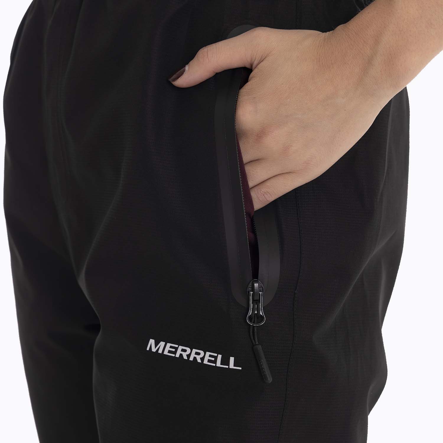 CUBRE PANTALON OUTDOOR MUJER HARDSHELL EN COLOR NEGRO MERRELL - 2