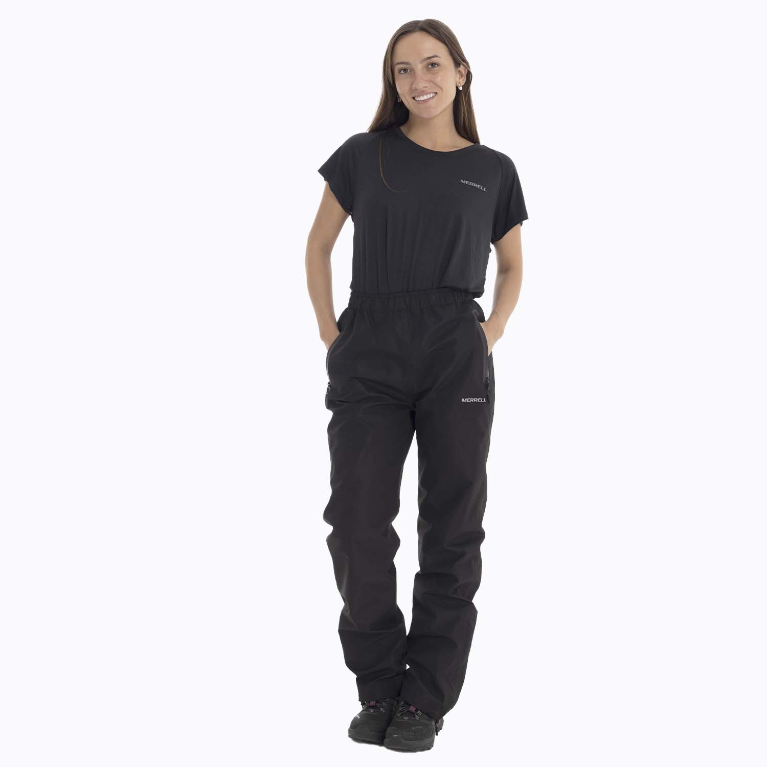 CUBRE PANTALON OUTDOOR MUJER HARDSHELL EN COLOR NEGRO MERRELL - 5