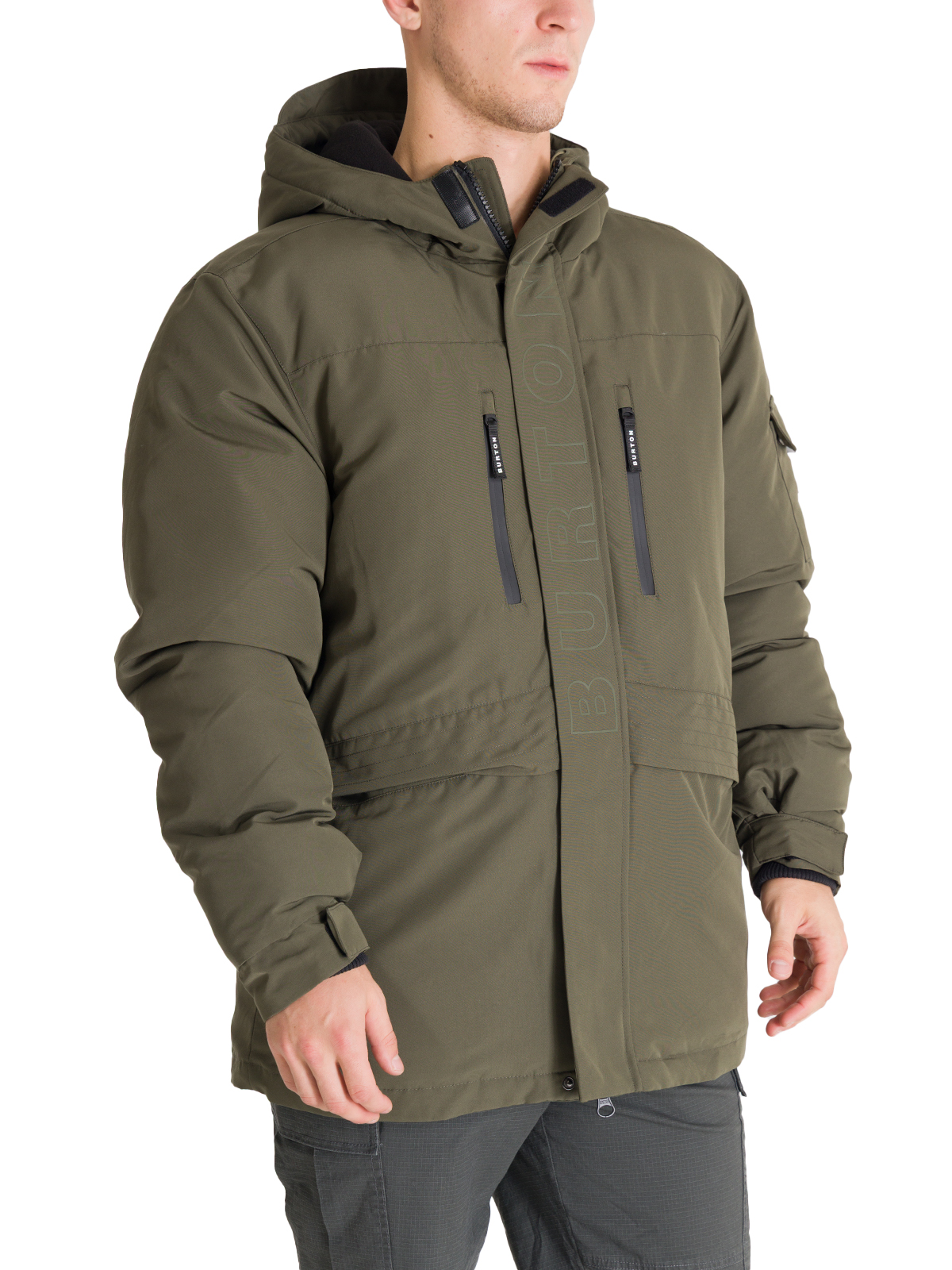 PARKA IMPERMEABLE HOMBRE UTILITY VERDE BURTON - 1