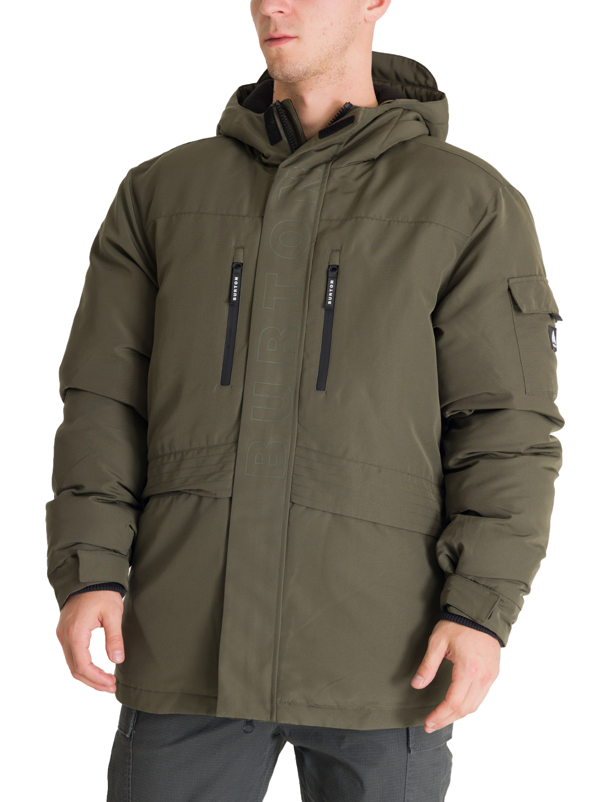 PARKA IMPERMEABLE HOMBRE UTILITY VERDE BURTON - 2