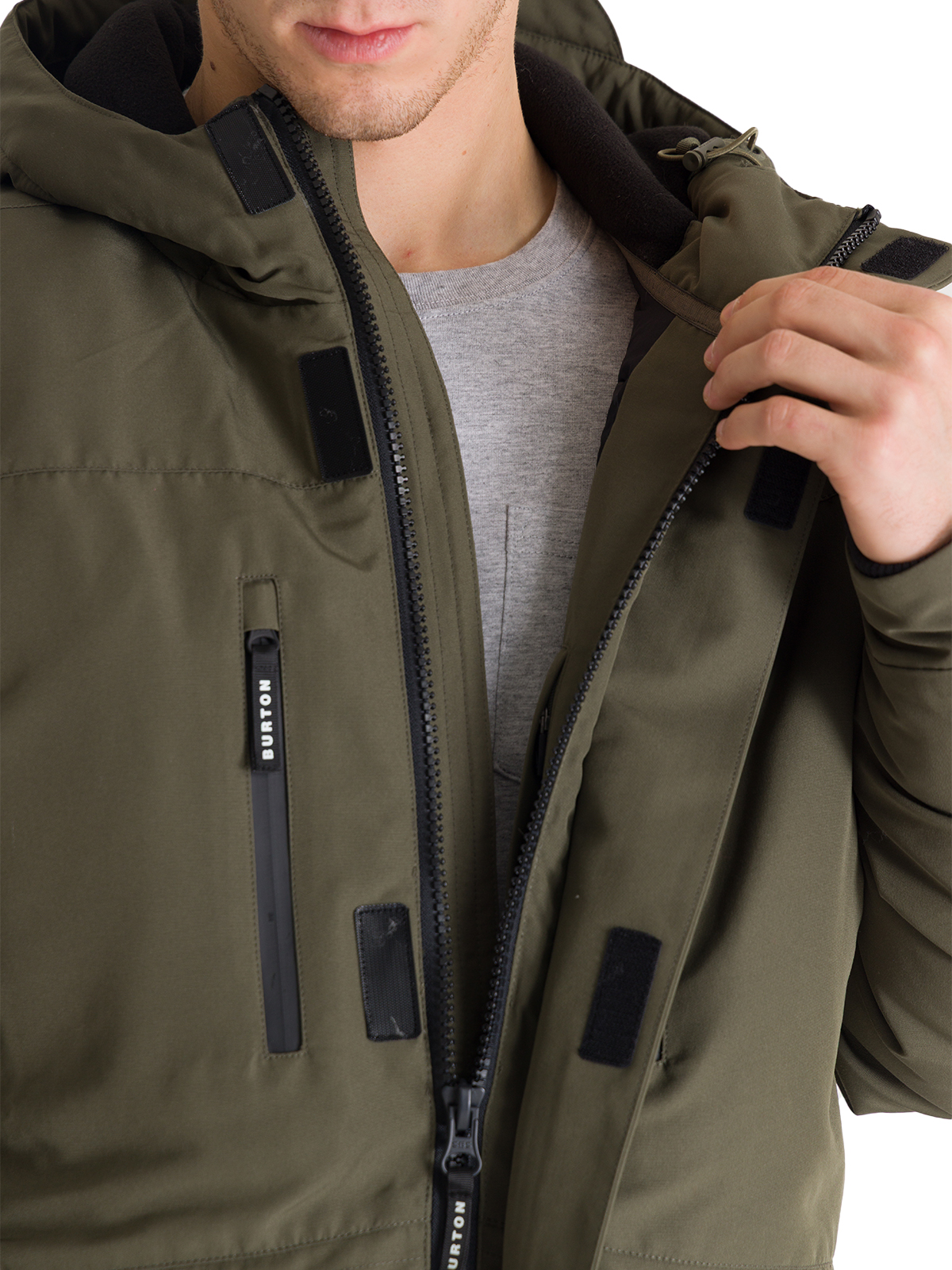 PARKA IMPERMEABLE HOMBRE UTILITY VERDE BURTON - 5