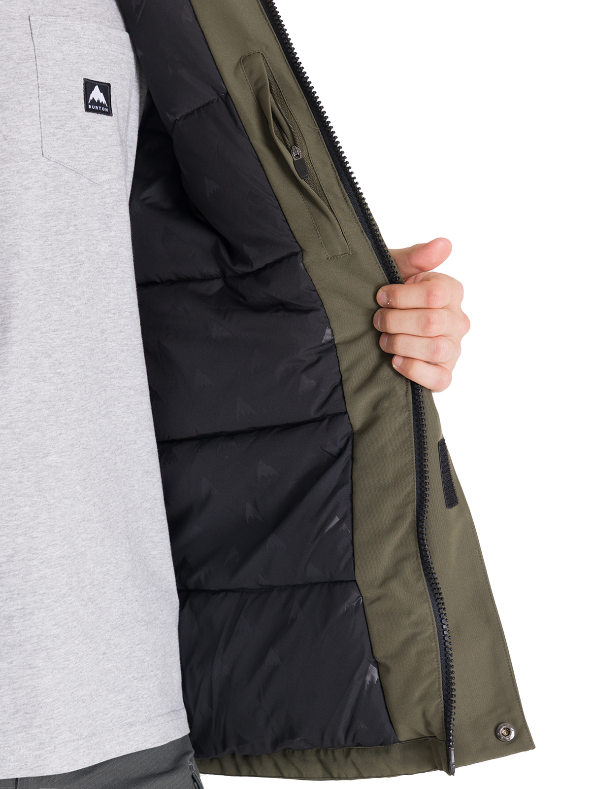 PARKA IMPERMEABLE HOMBRE UTILITY VERDE BURTON - 6